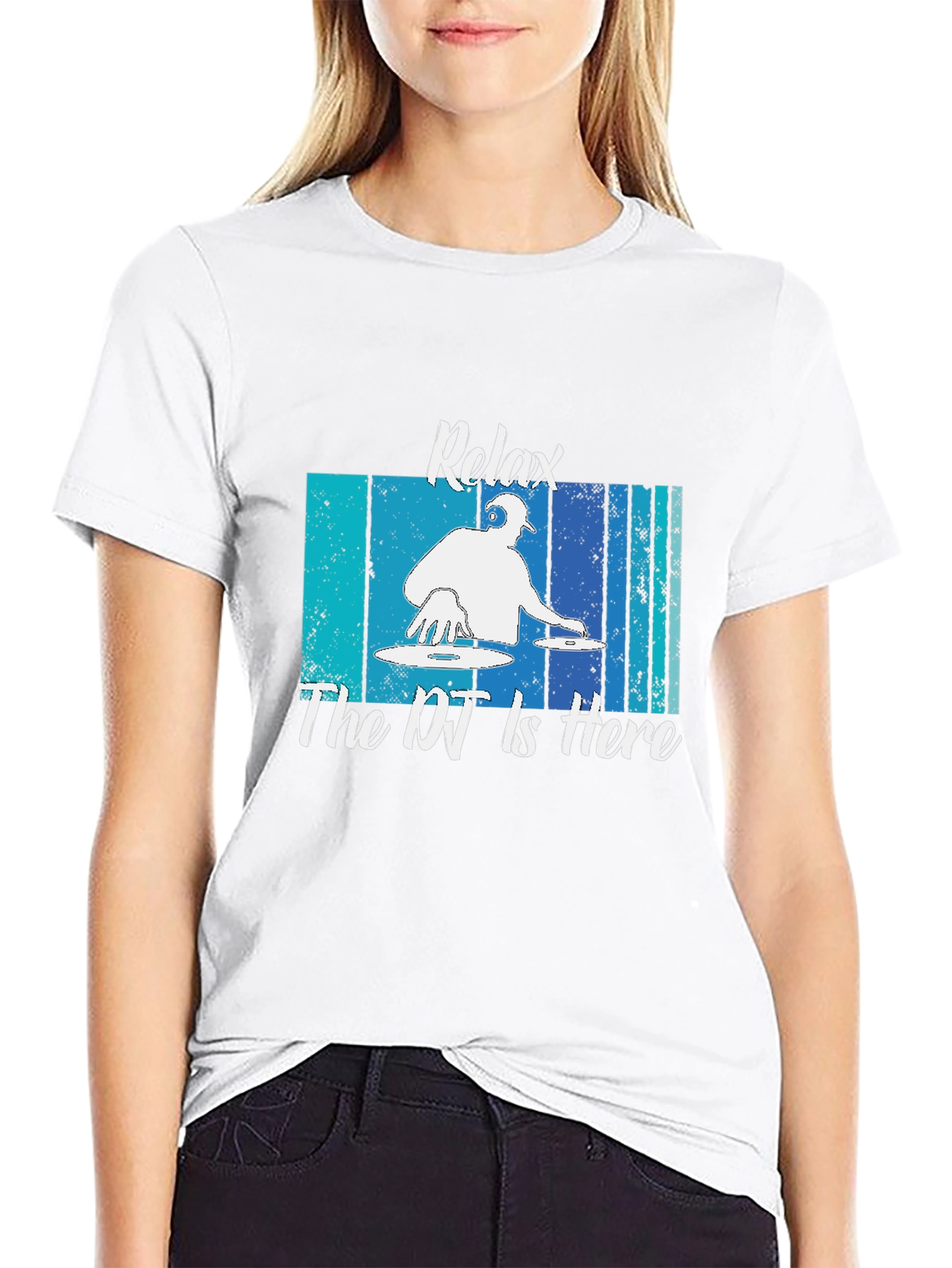 Relax The DJ Is Here Graphic T-Shirt