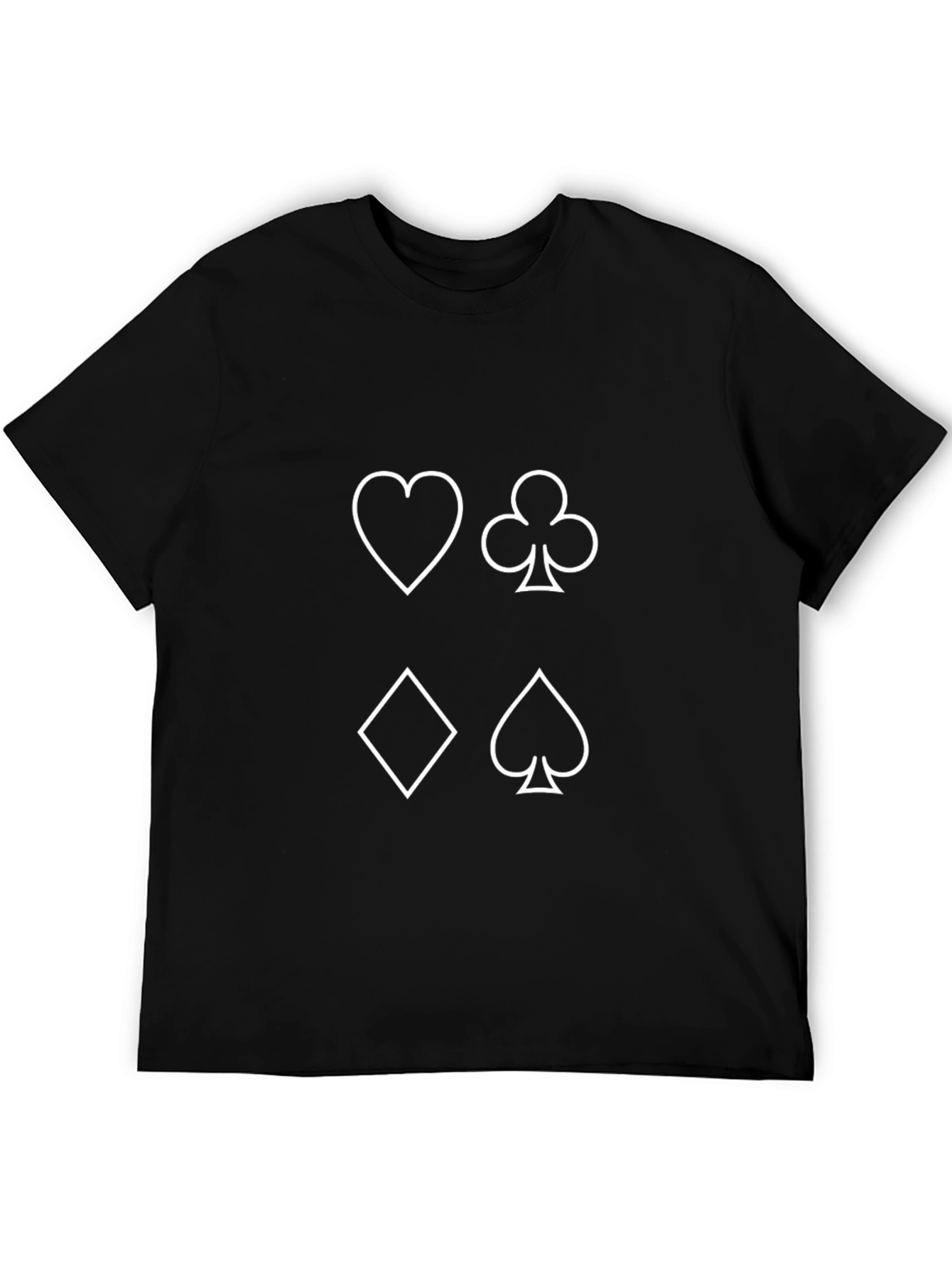Suits Card T-Shirt - Black