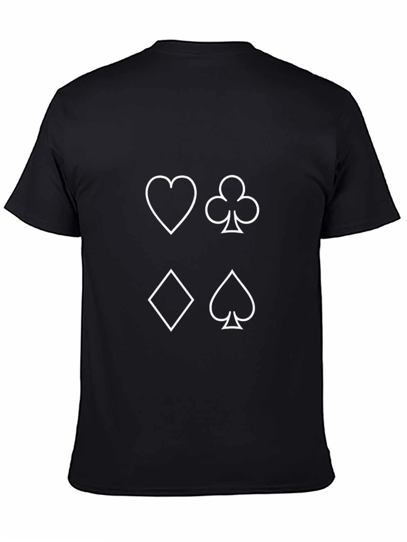 Suits Card T-Shirt - Black