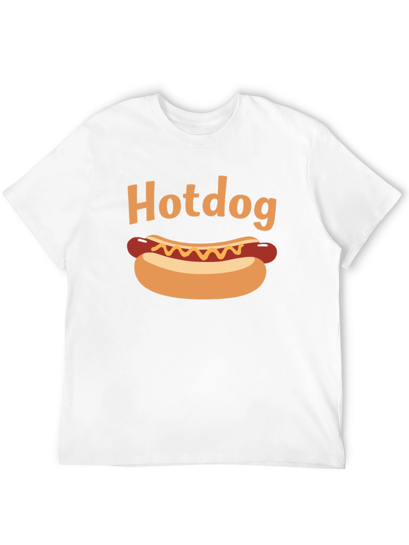 Hotdog Graphic Black T-Shirt
