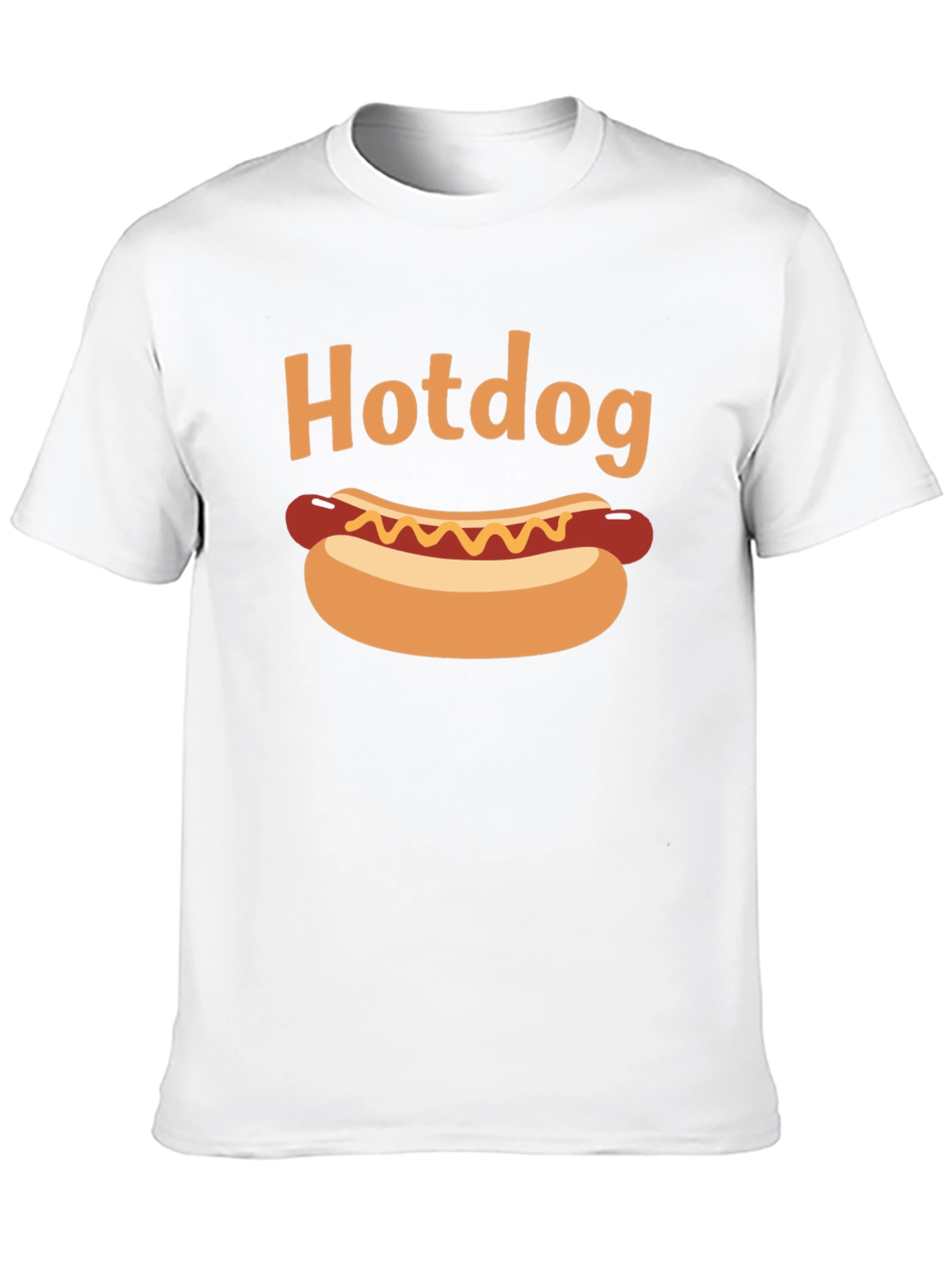 Hotdog Graphic Black T-Shirt