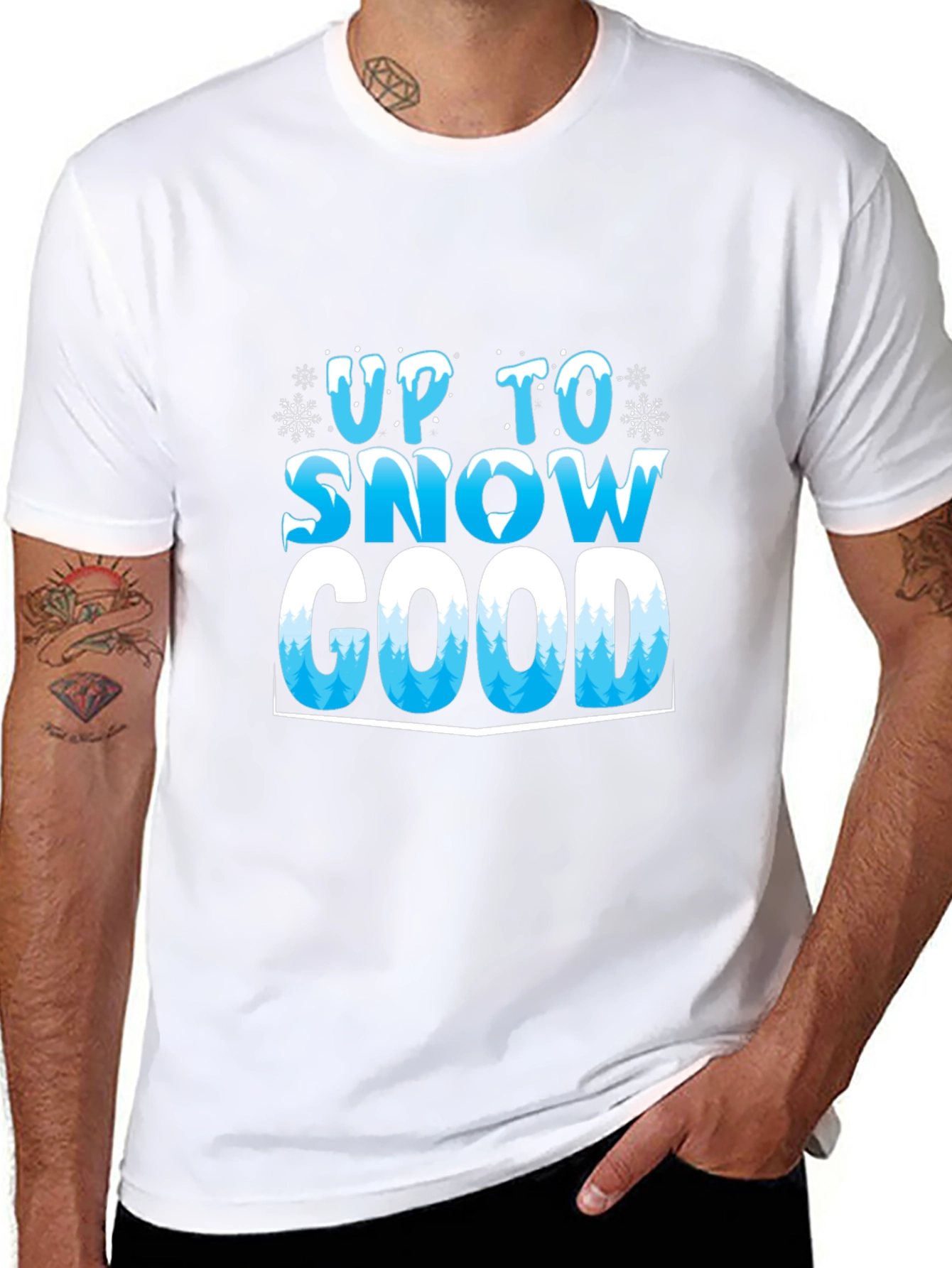 Up To Snow Good T-Shirt - Winter Holiday Tee