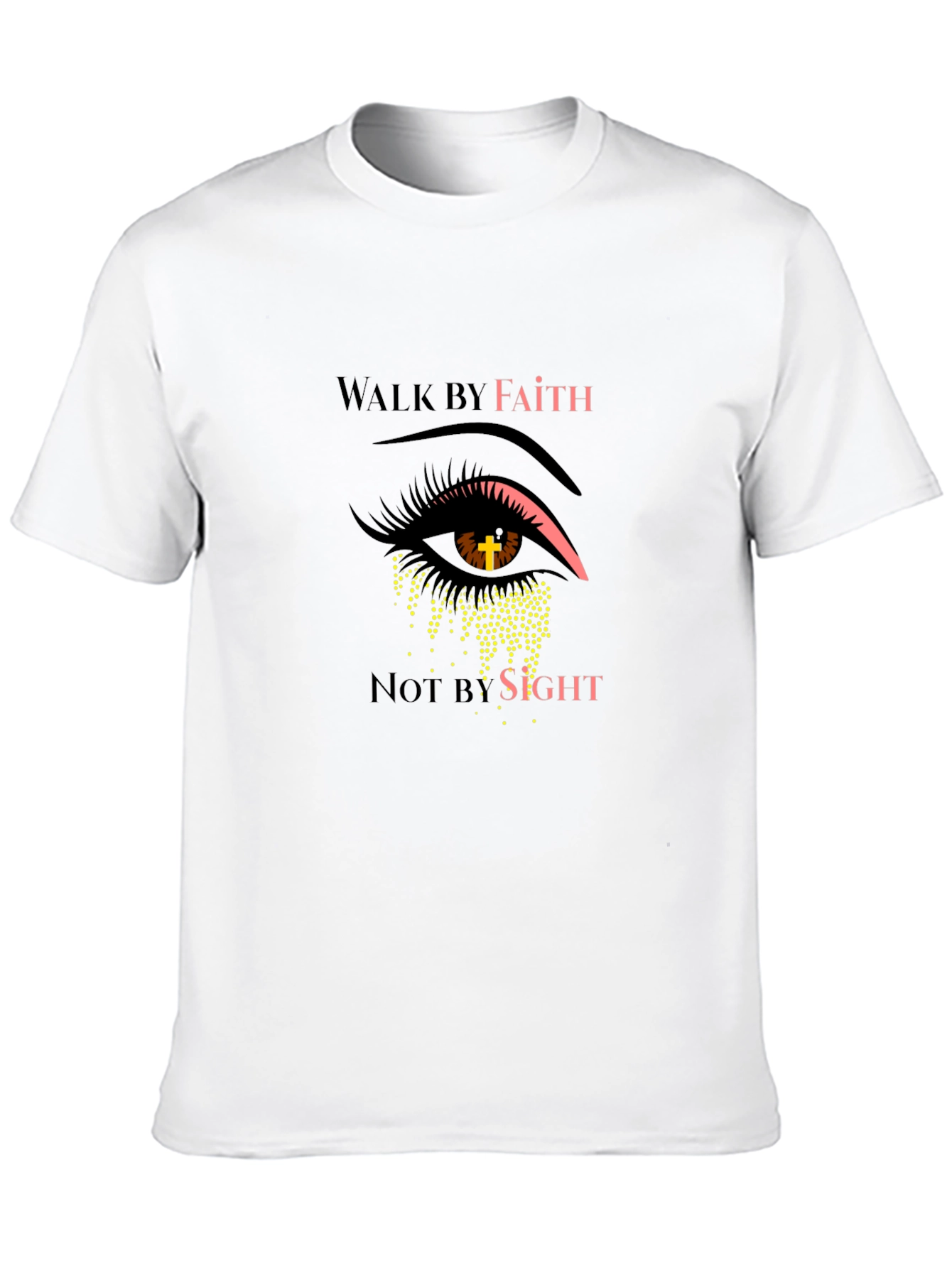Walk By Faith Graphic Print T-Shirt