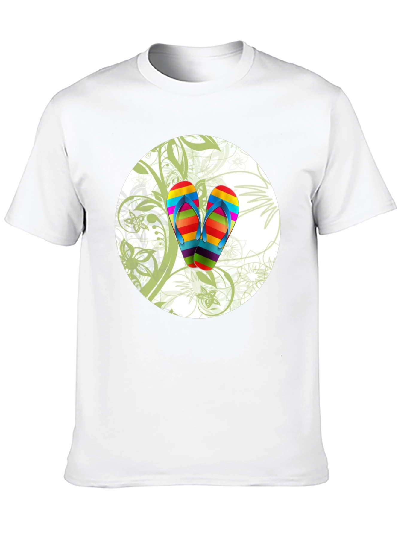 Rainbow Flip Flops Graphic Tee