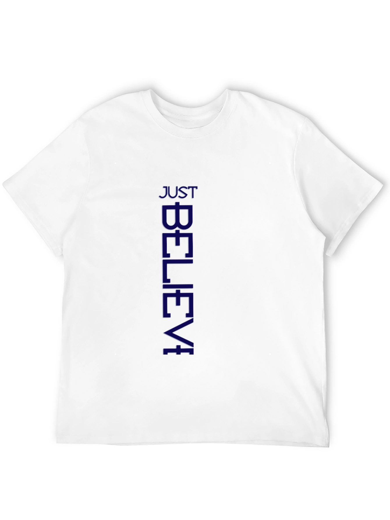 Just Believe Mens Black T-Shirt