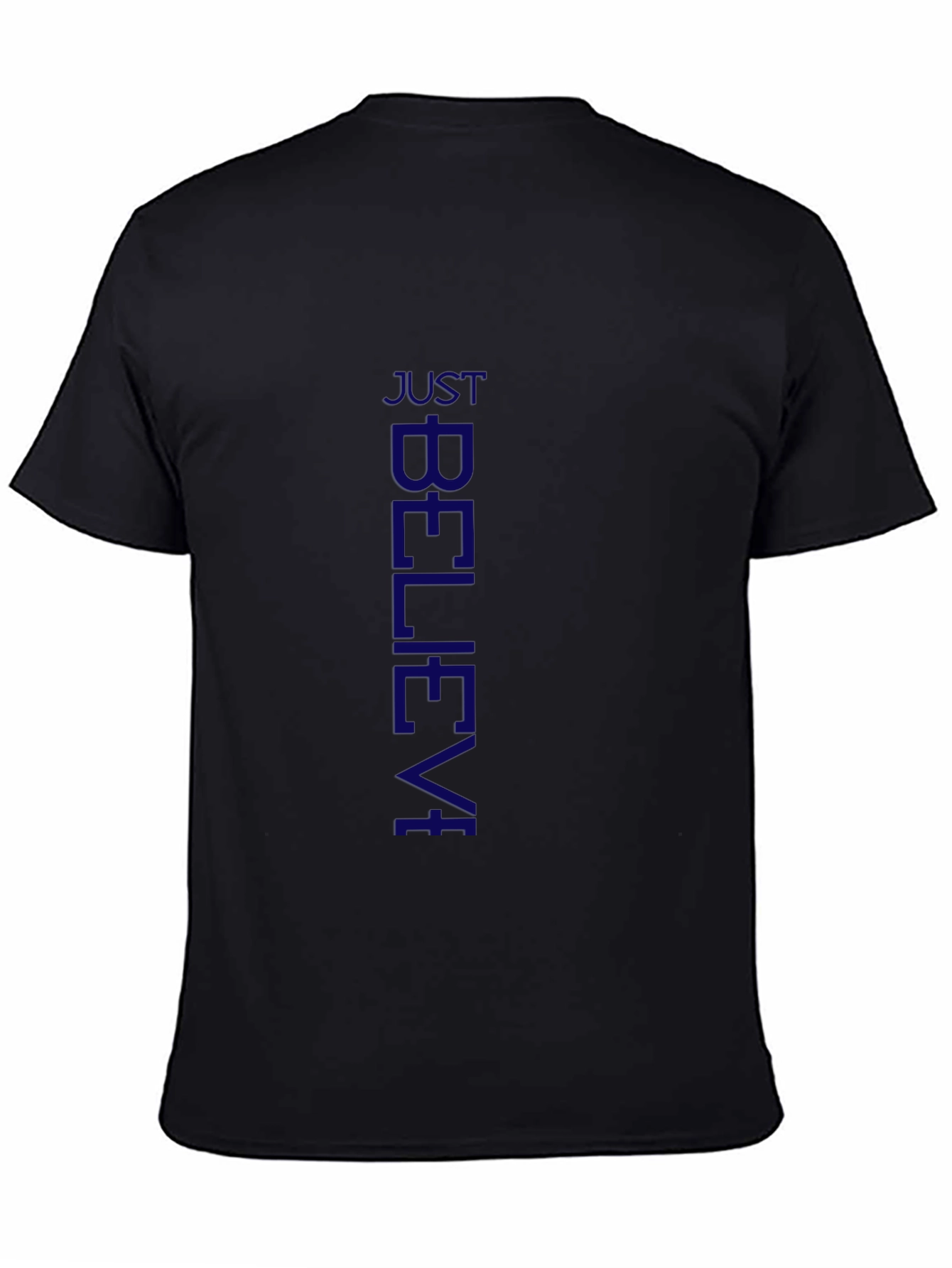 Just Believe Mens Black T-Shirt
