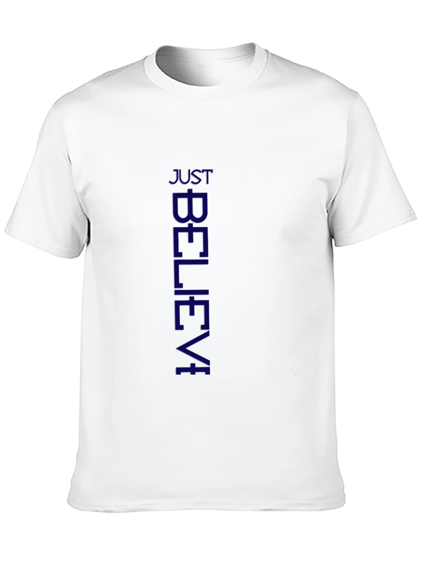 Just Believe Mens Black T-Shirt