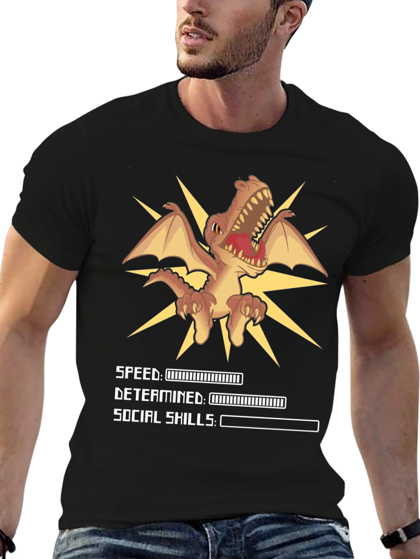 Dino Speed & Determination Graphic Tee