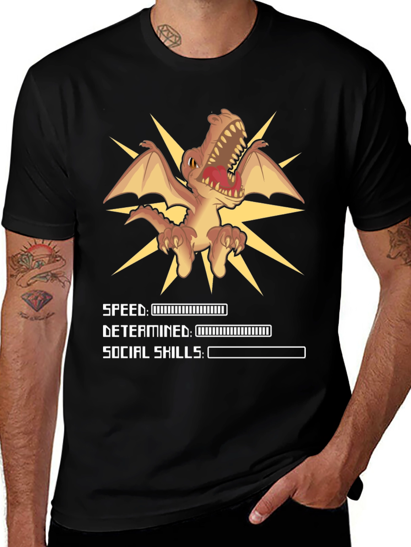 Dino Speed & Determination Graphic Tee