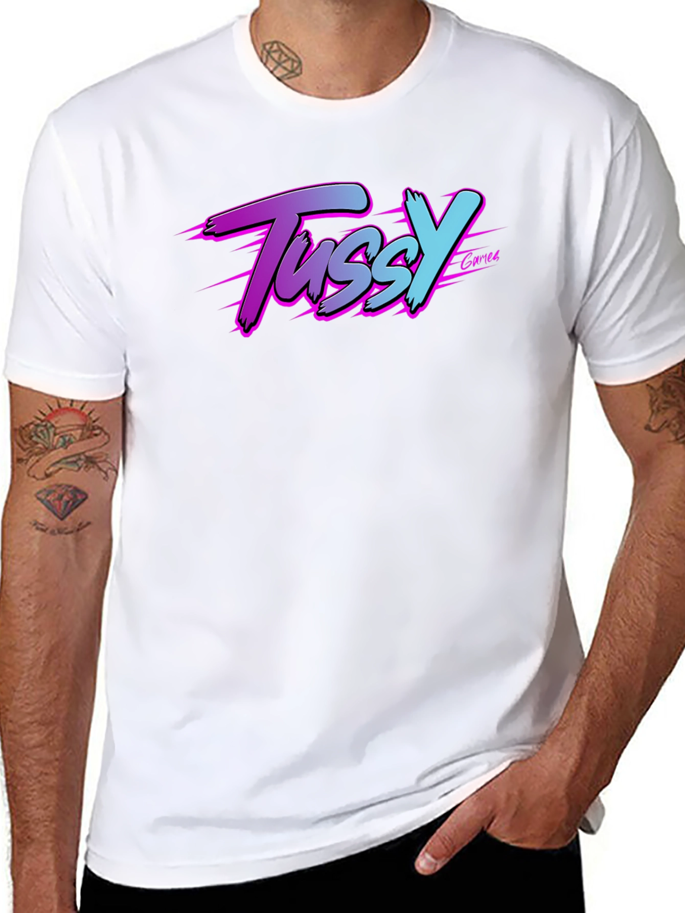 Tussy Gamer T-Shirt - Black Graphic Tee