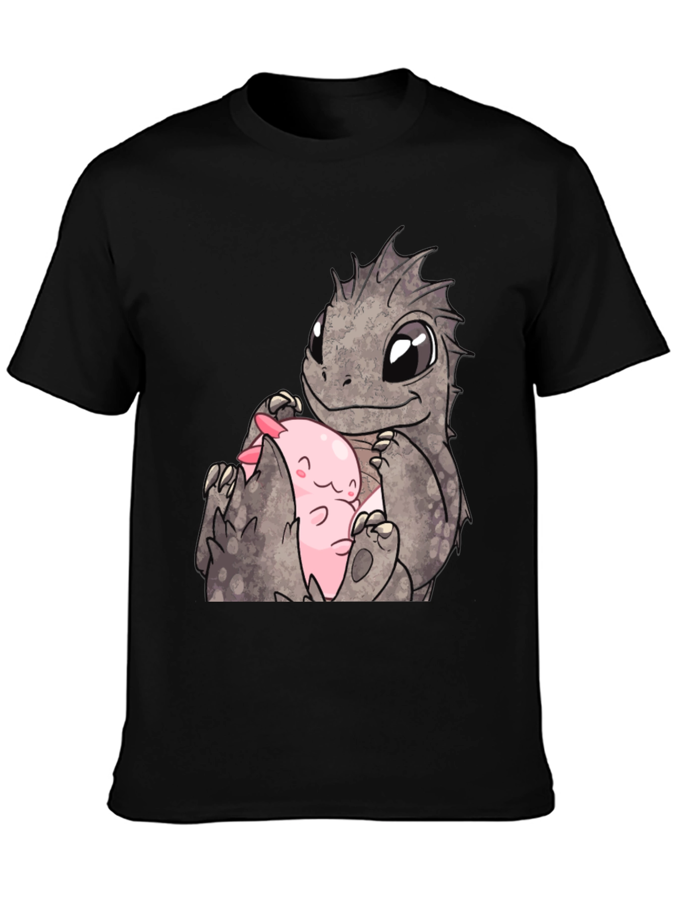 Cute Dragon & Axolotl Graphic Tee