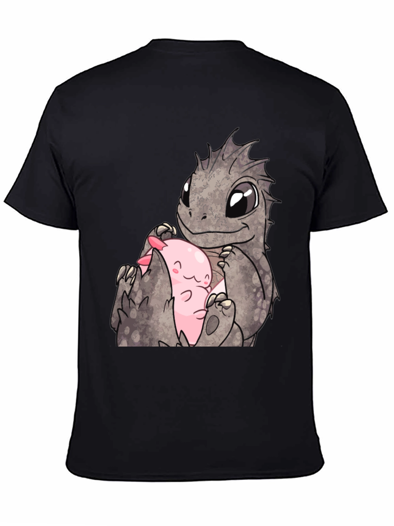 Cute Dragon & Axolotl Graphic Tee