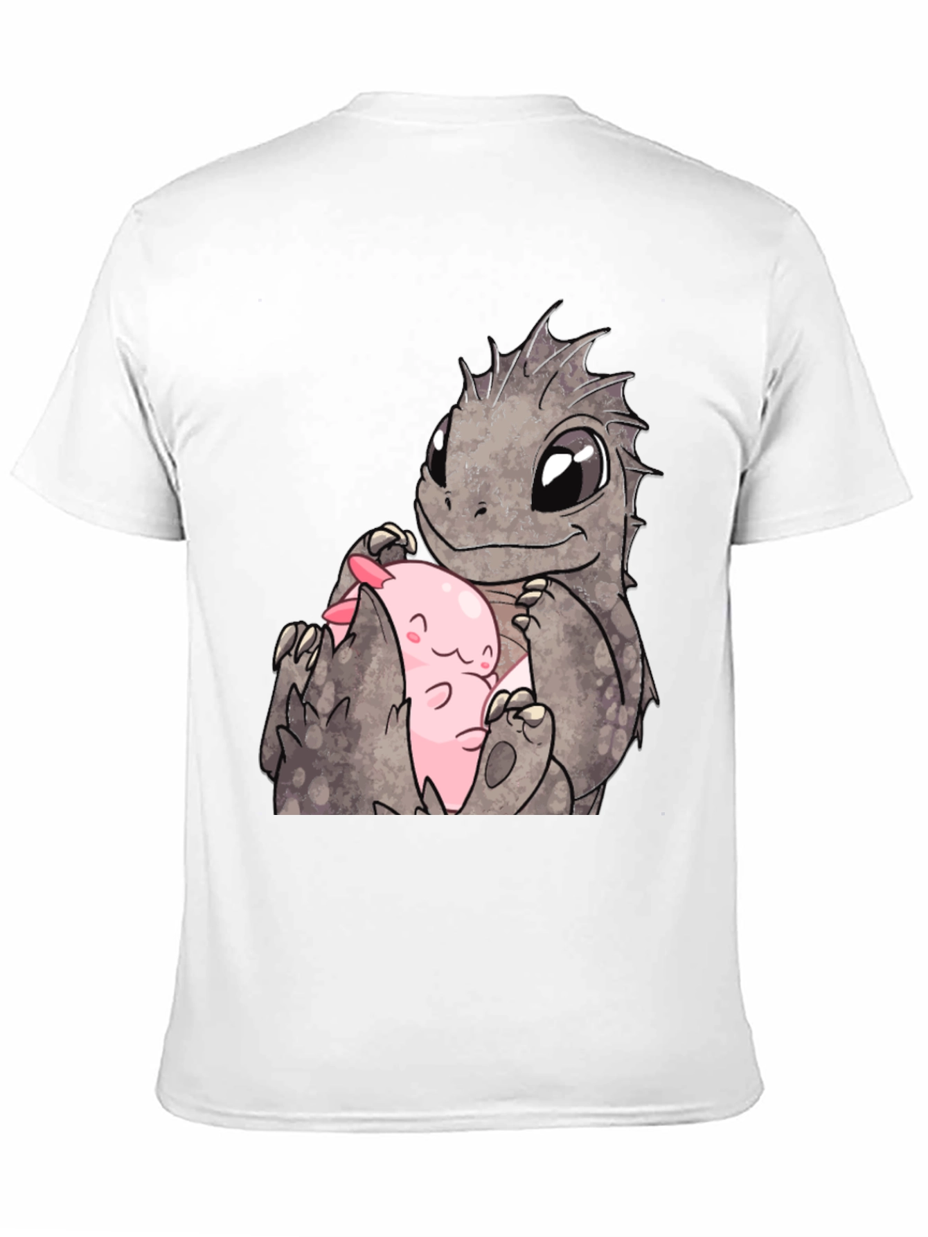 Cute Dragon & Axolotl Graphic Tee