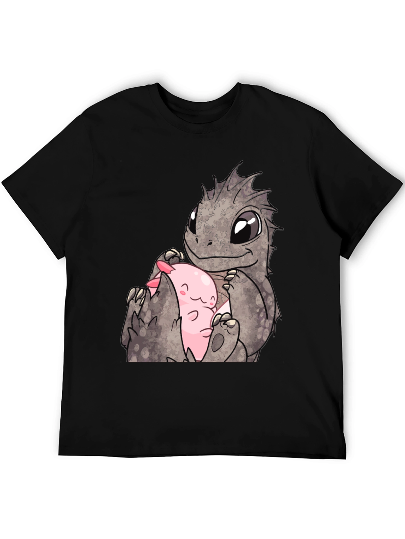 Cute Dragon & Axolotl Graphic Tee