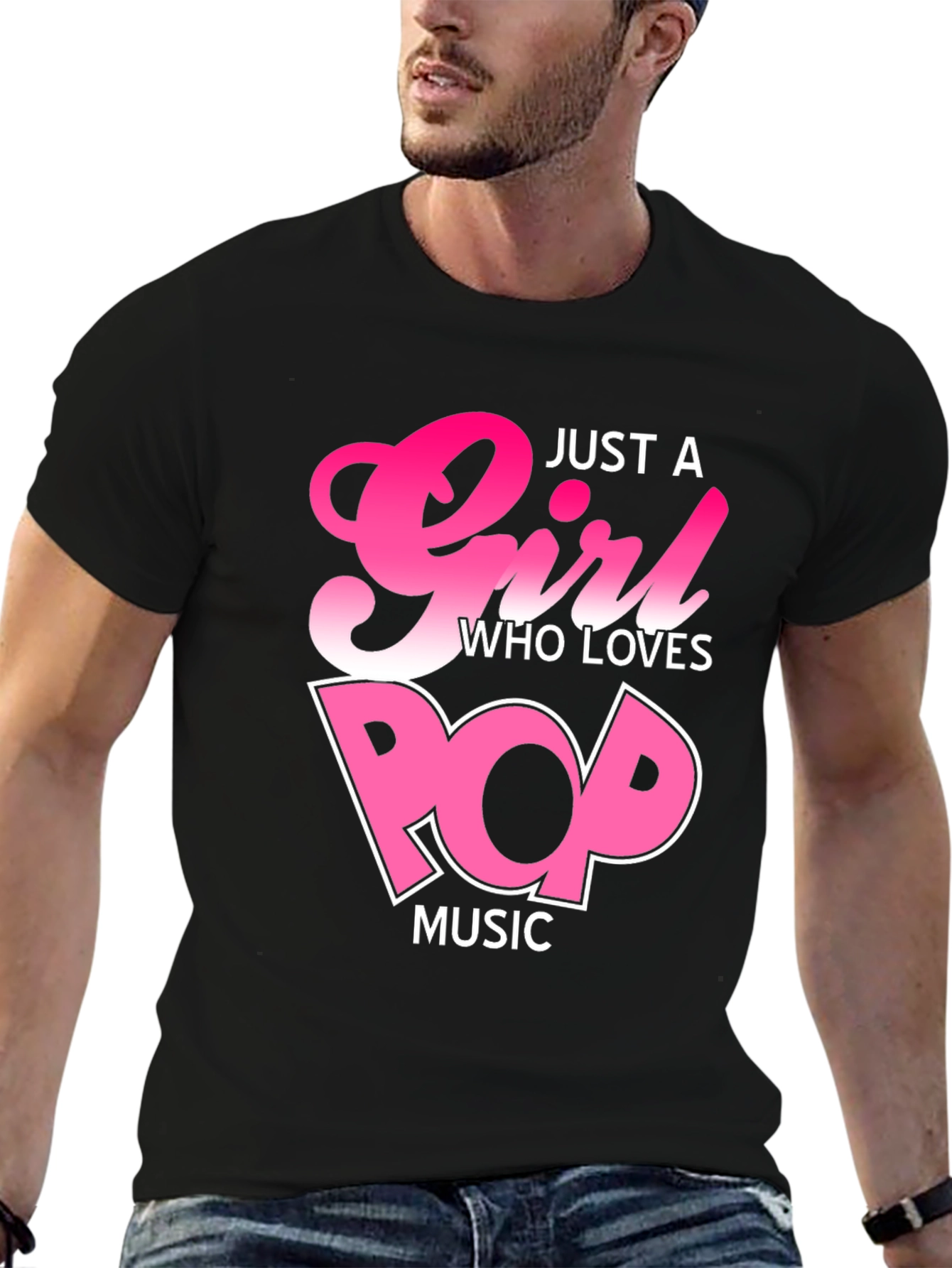 Just a Girl Who Loves Pop Music T-Shirt