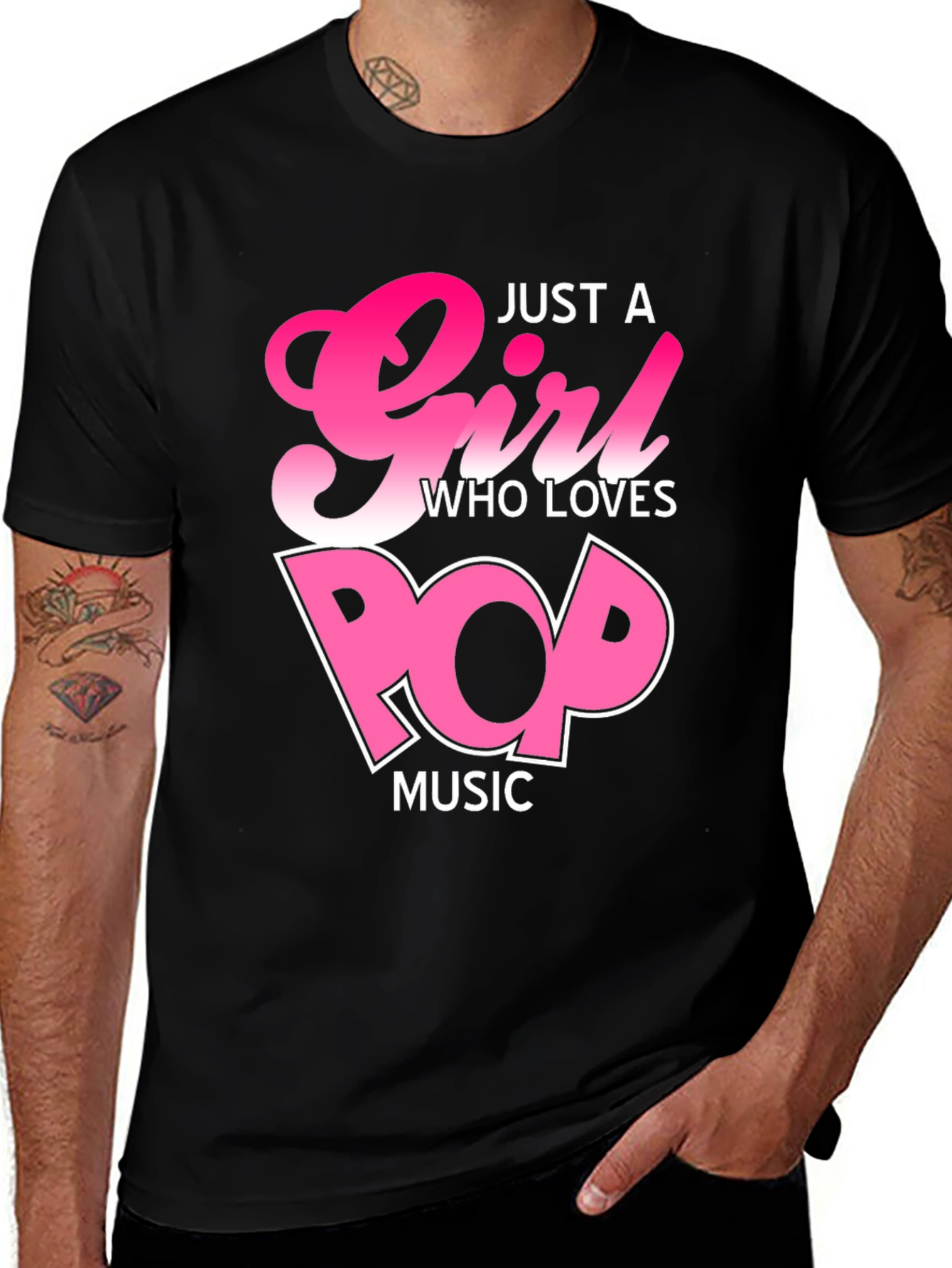 Just a Girl Who Loves Pop Music T-Shirt