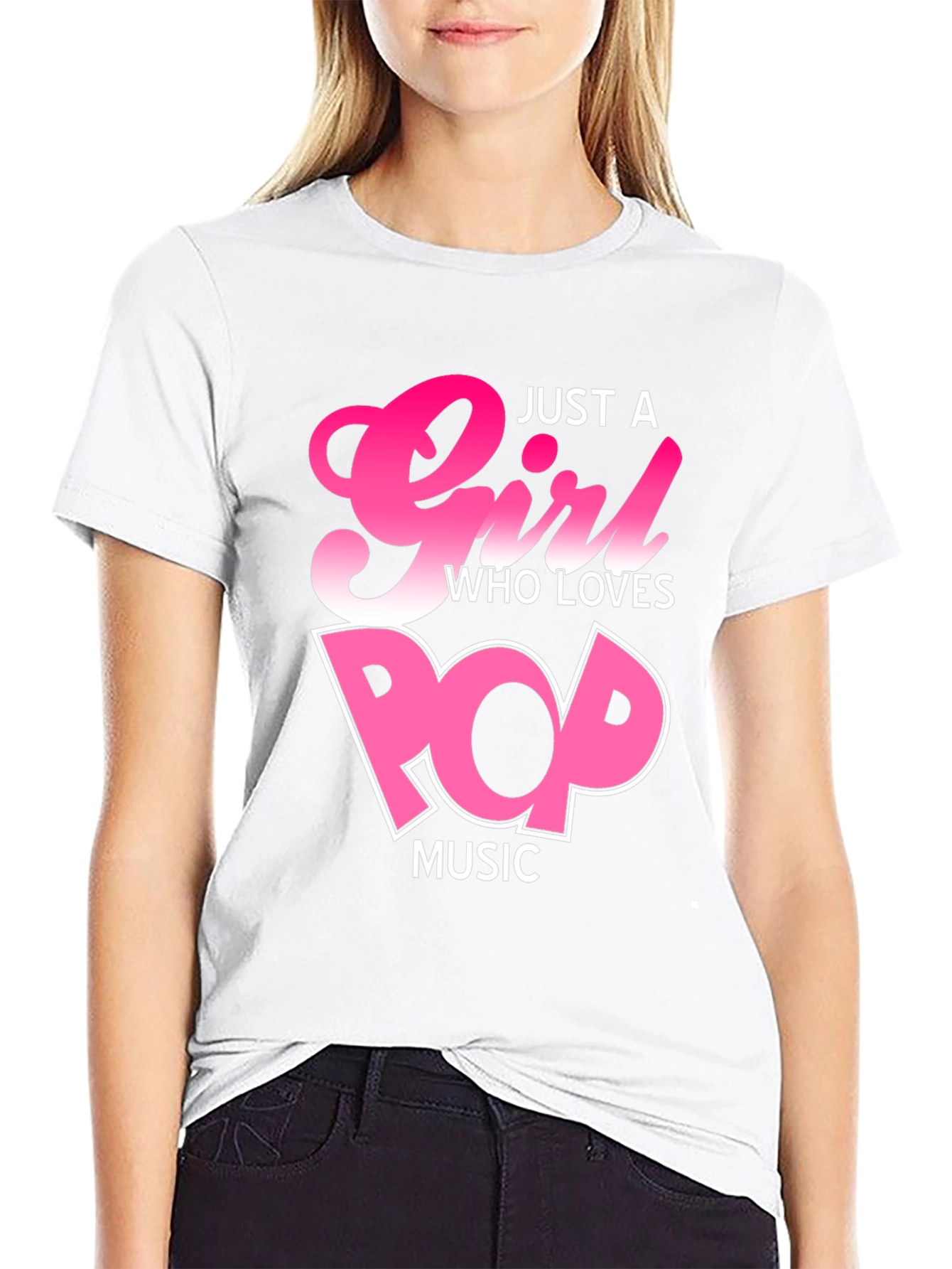 Just a Girl Who Loves Pop Music T-Shirt