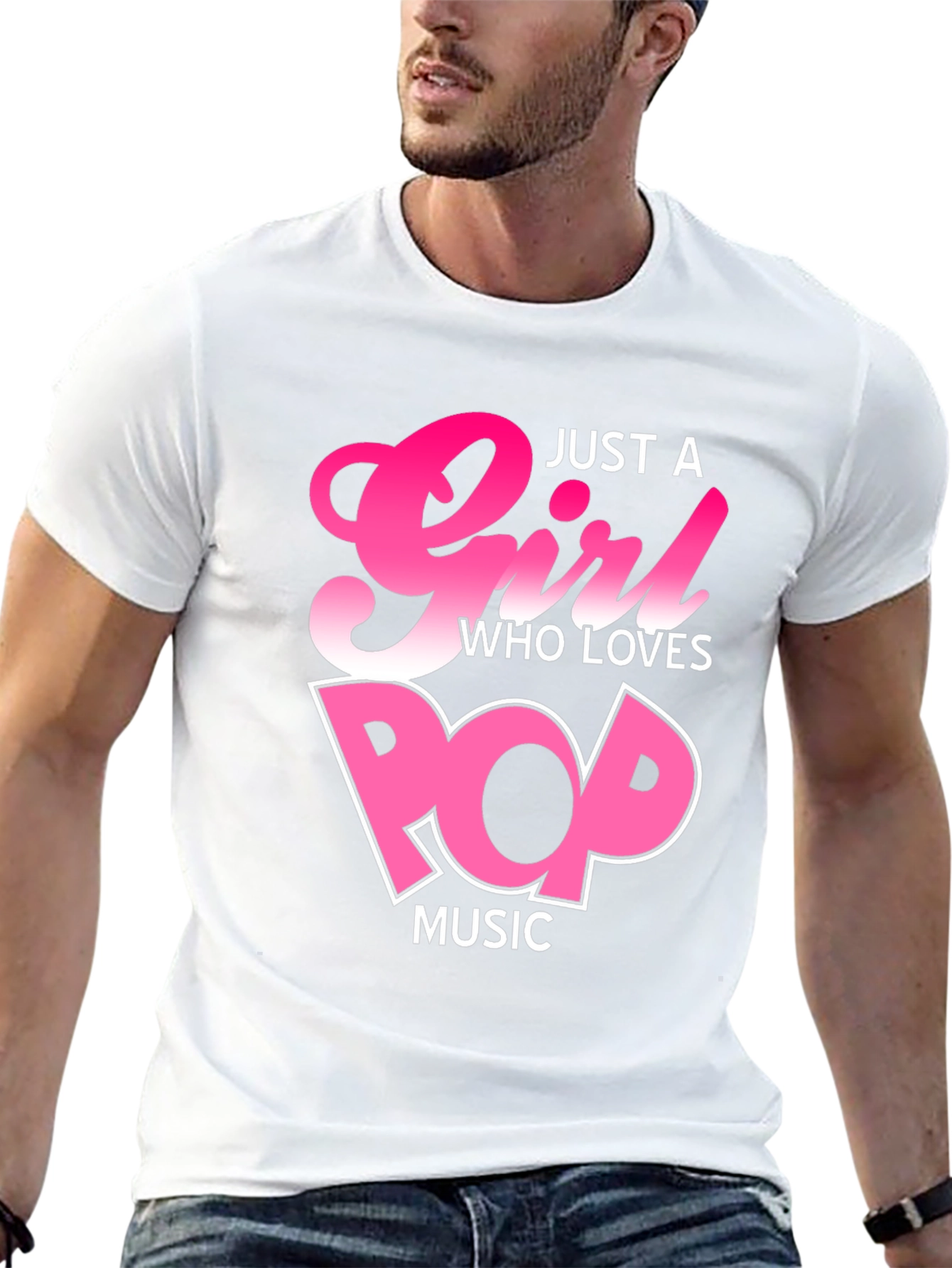 Just a Girl Who Loves Pop Music T-Shirt