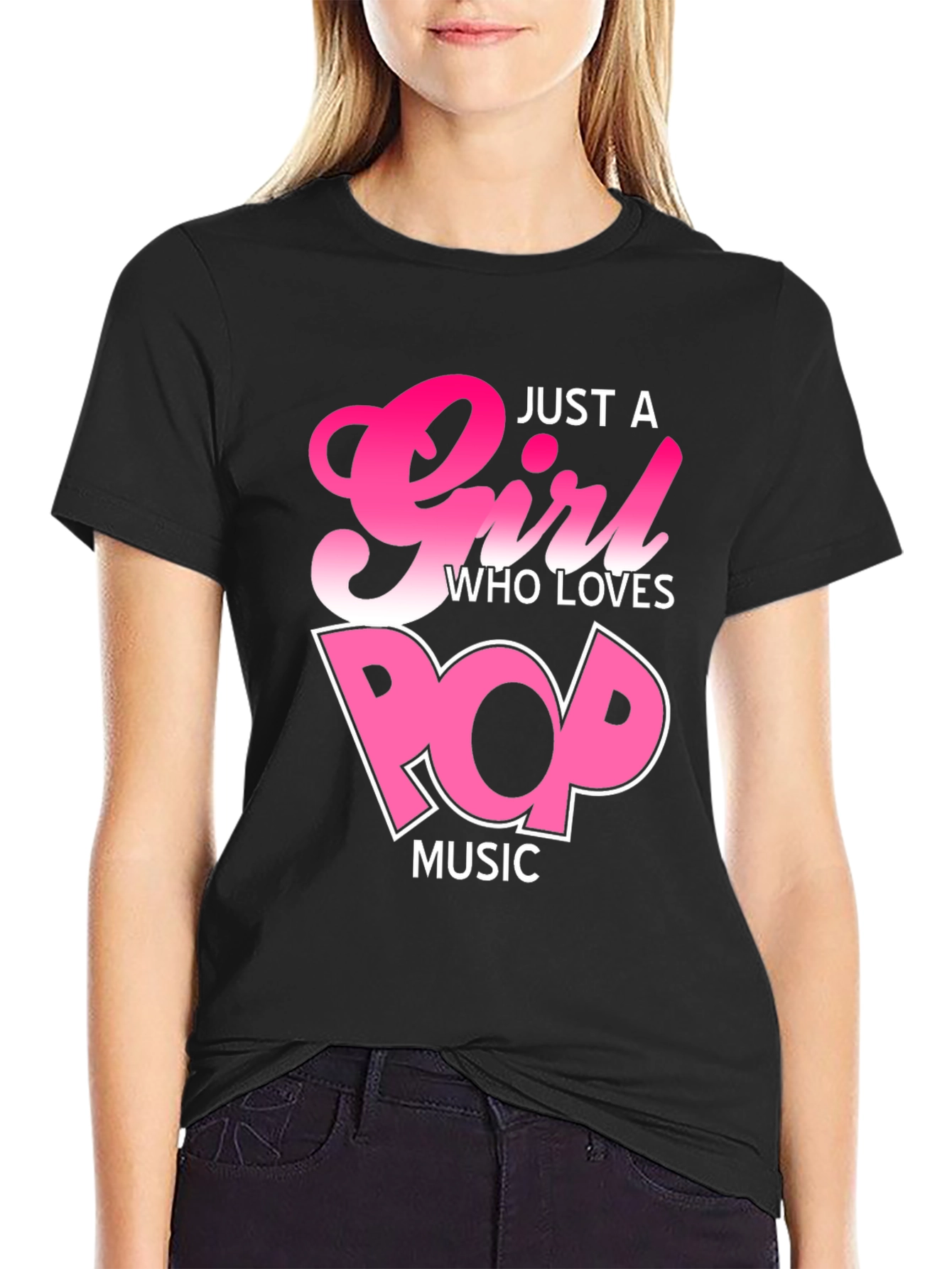 Just a Girl Who Loves Pop Music T-Shirt