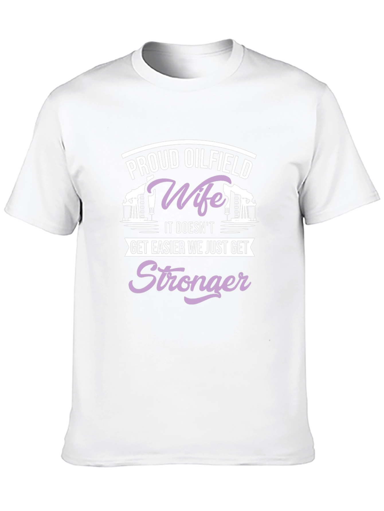 Proud Oilfield Wife Black T-Shirt