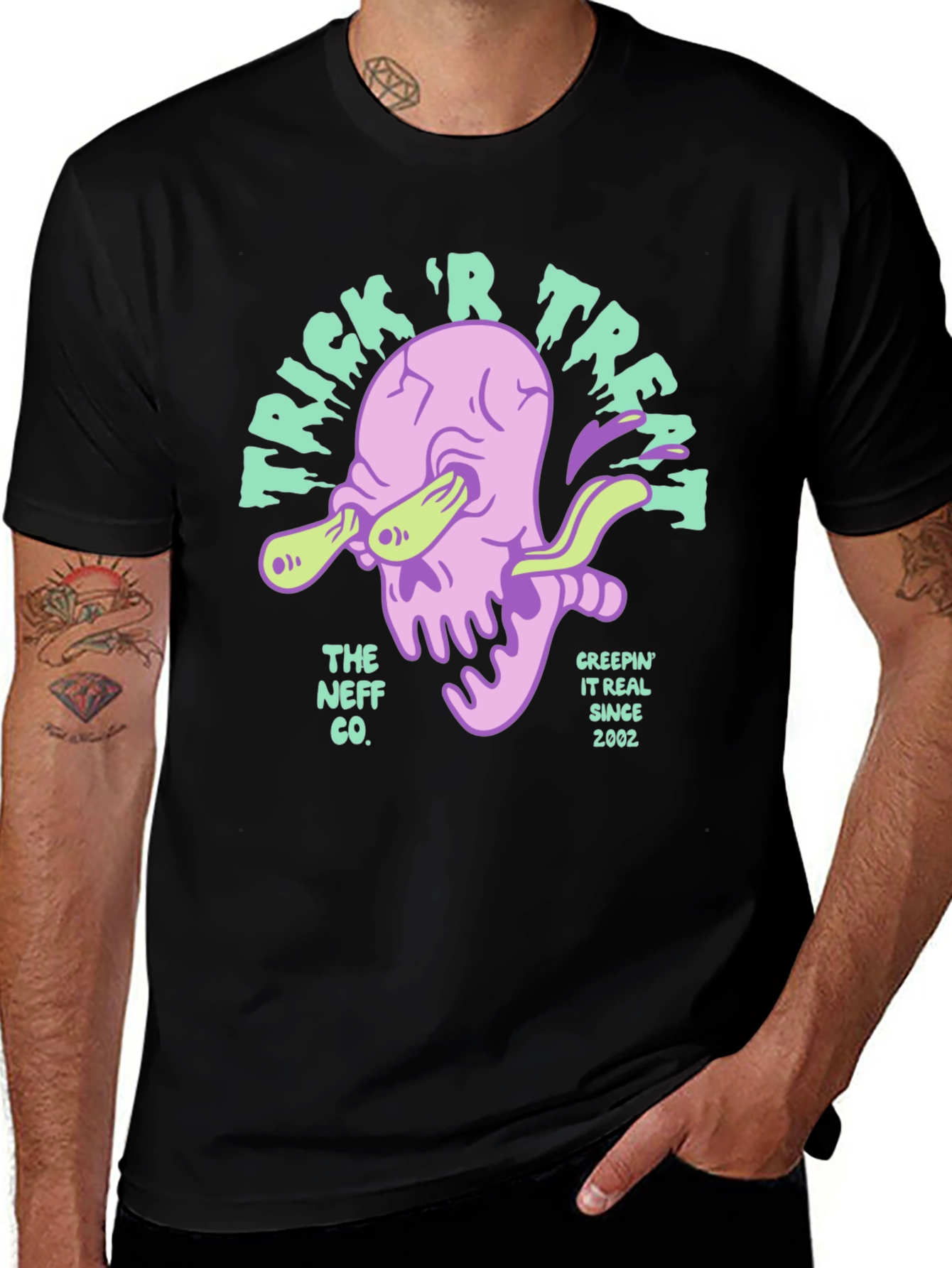 Neff Trick R Treat Black T-Shirt