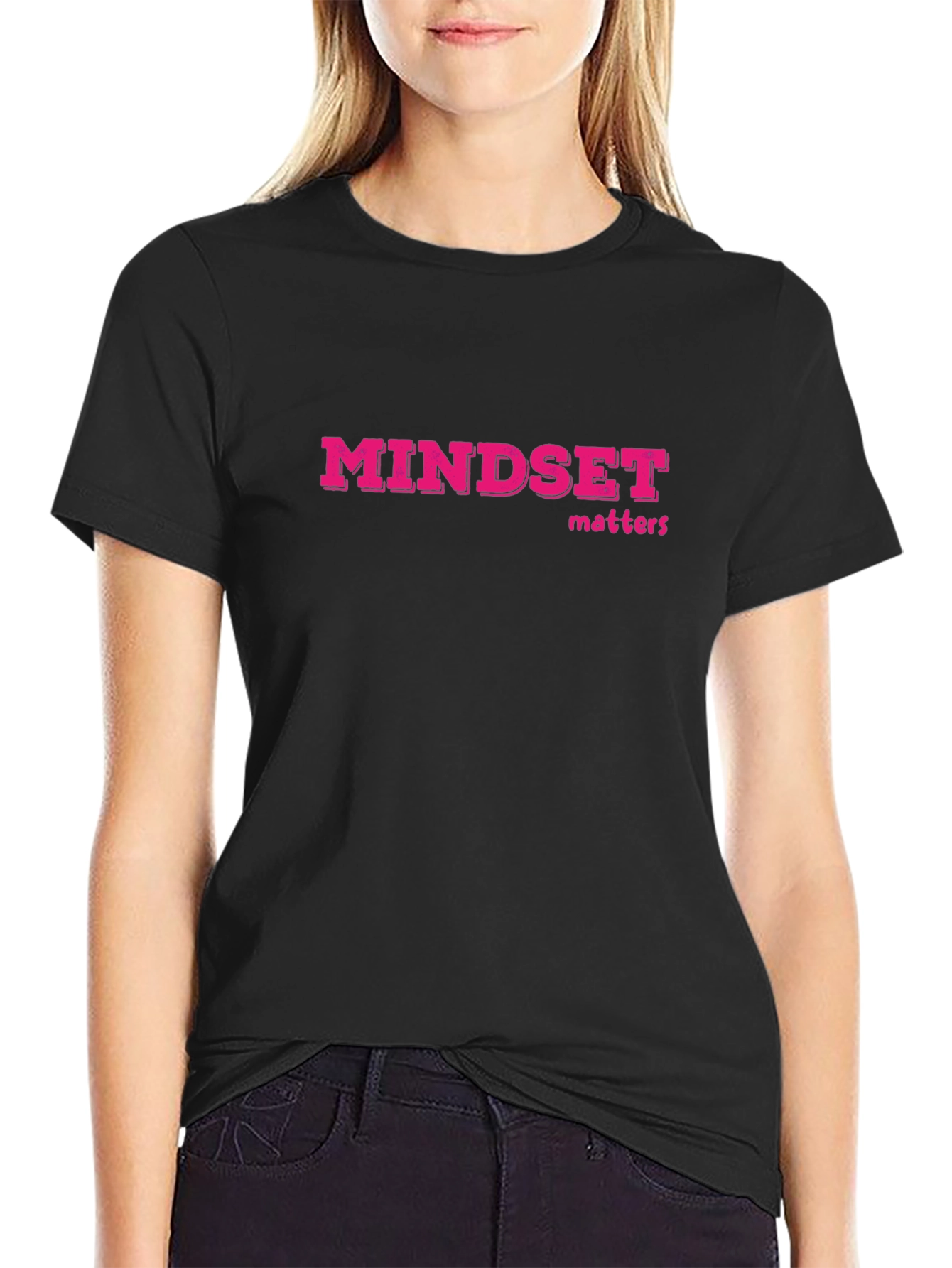 Mindset Matters Black T-Shirt Motivational
