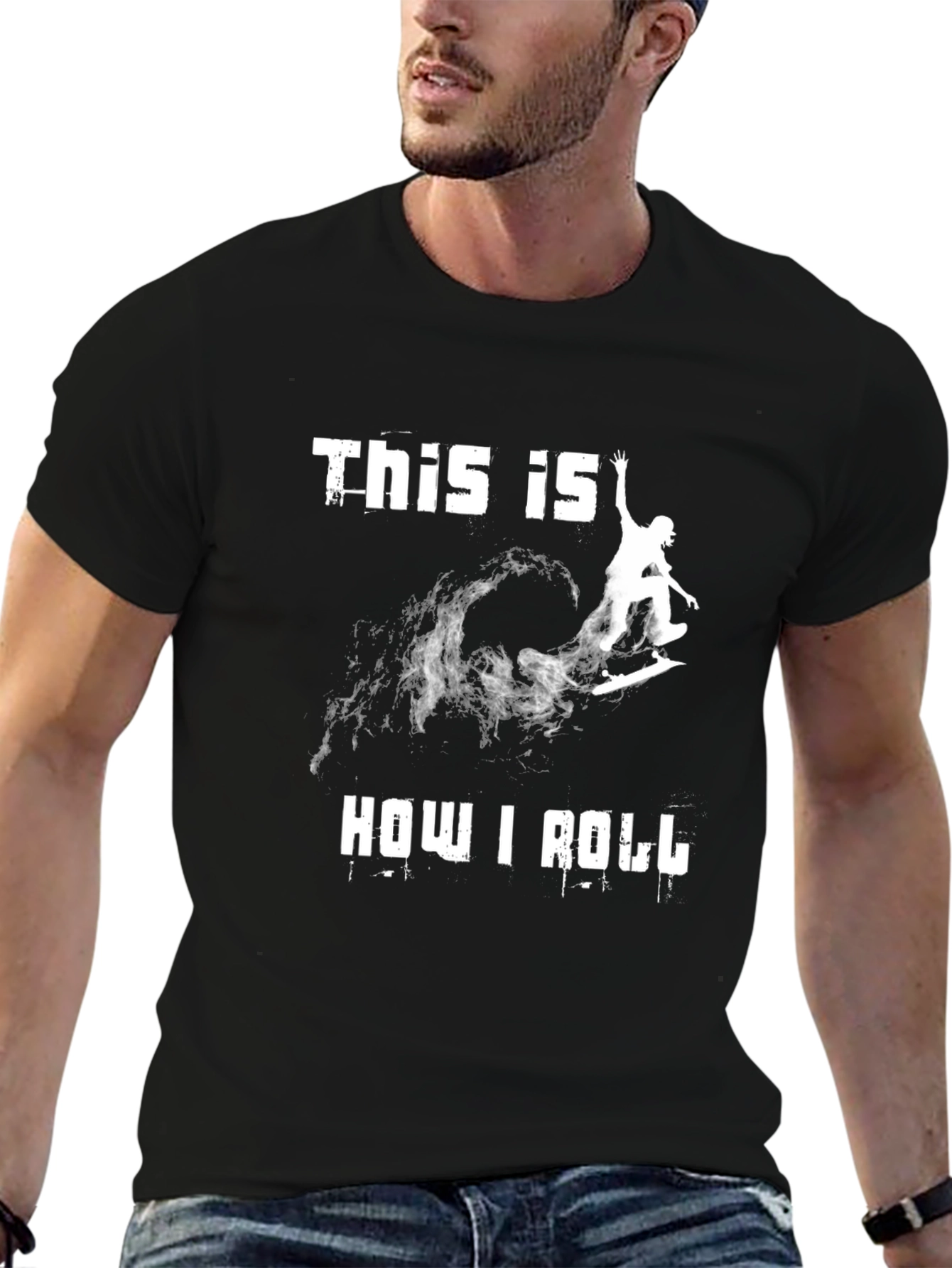 This Is How I Roll T-Shirt - Surfer Design