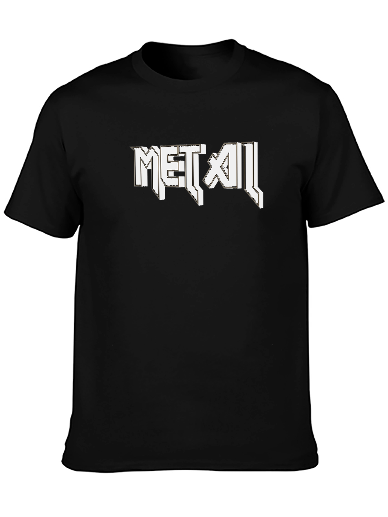 Heavy Metal Graphic Tee - Black Cotton T-Shirt