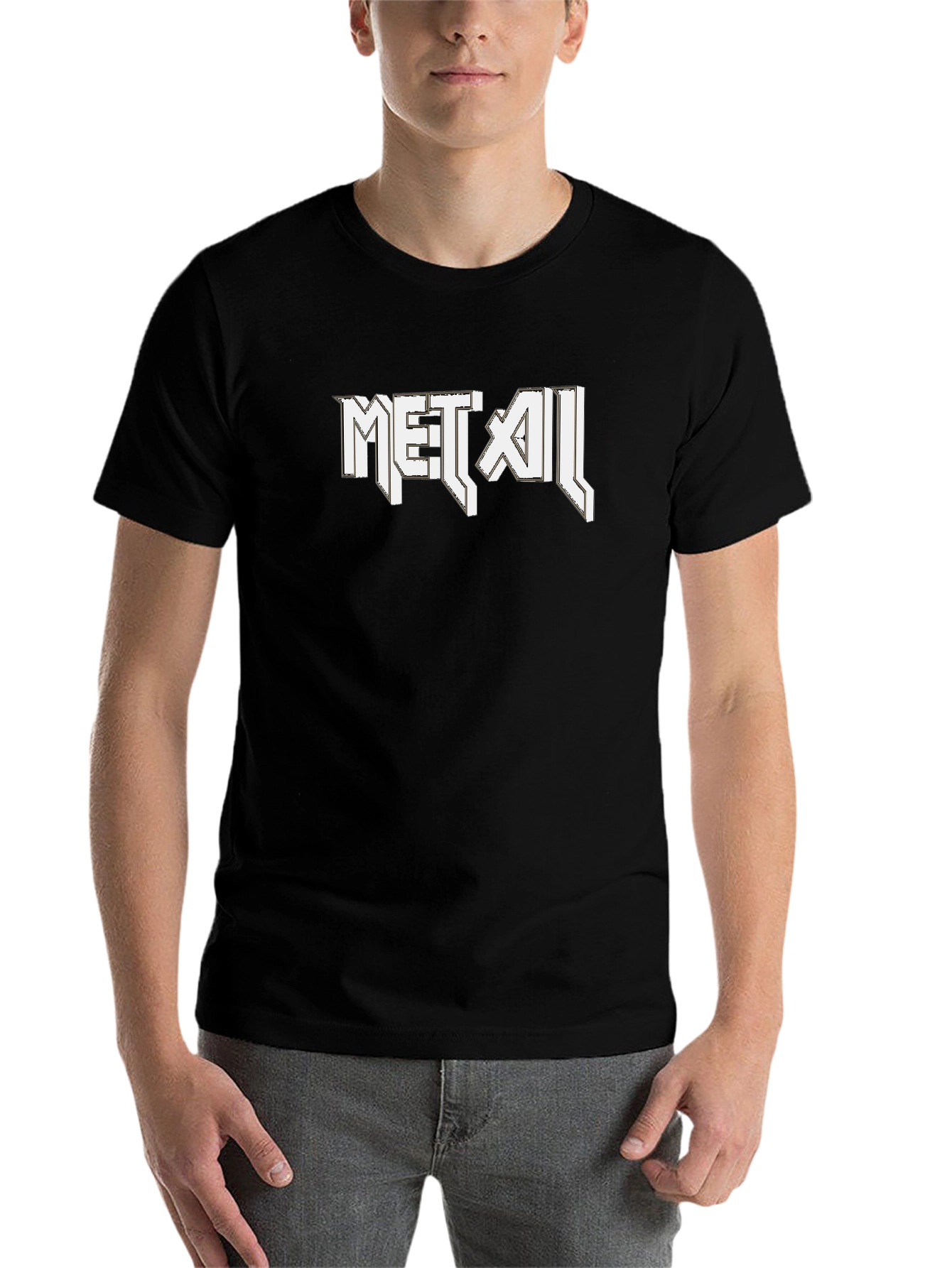 Heavy Metal Graphic Tee - Black Cotton T-Shirt