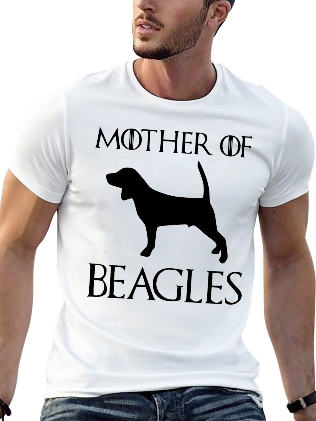Mother of Beagles Graphic T-Shirt