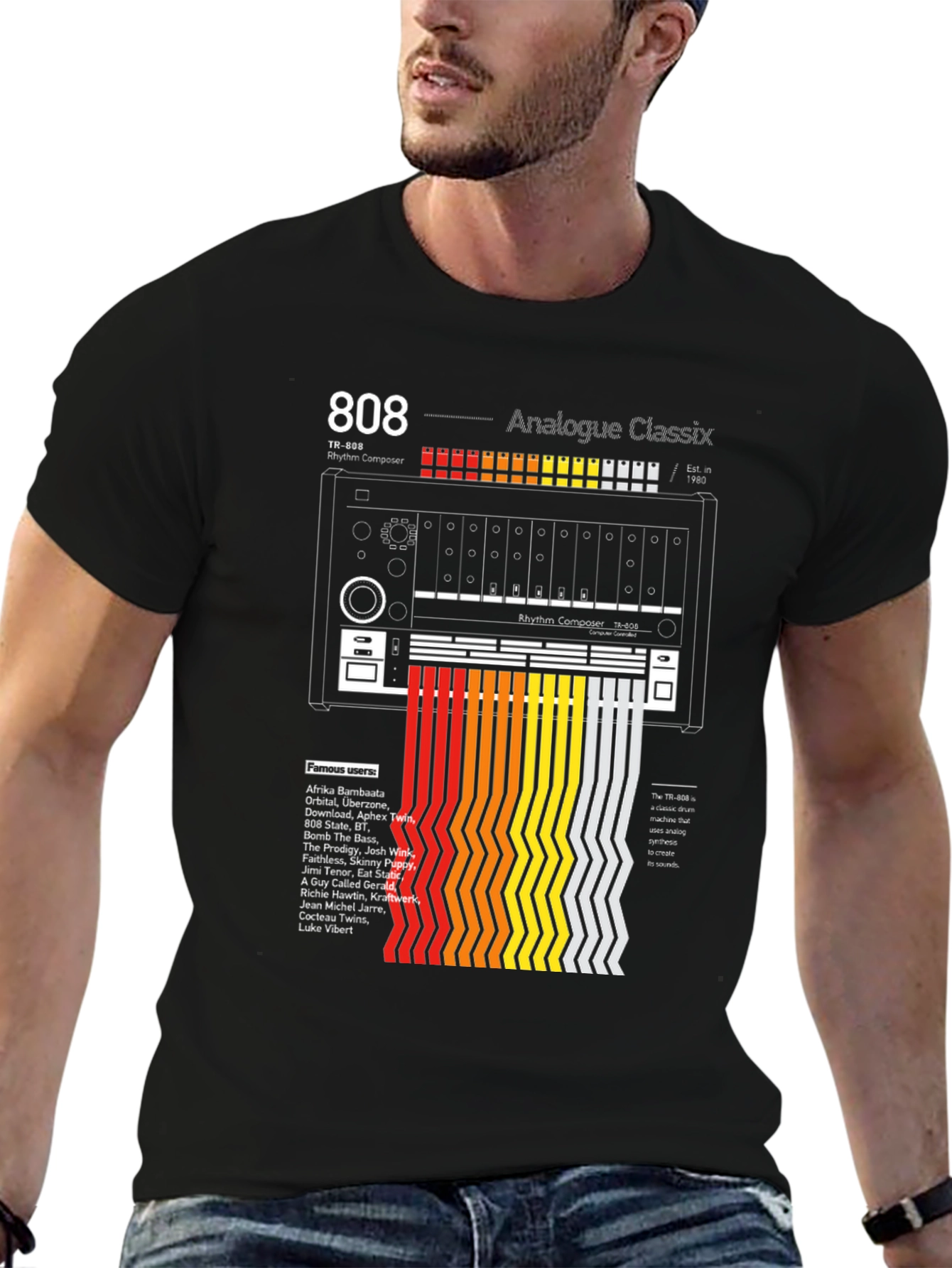 808 Analogue Classix T-Shirt: Rhythm Composer Design