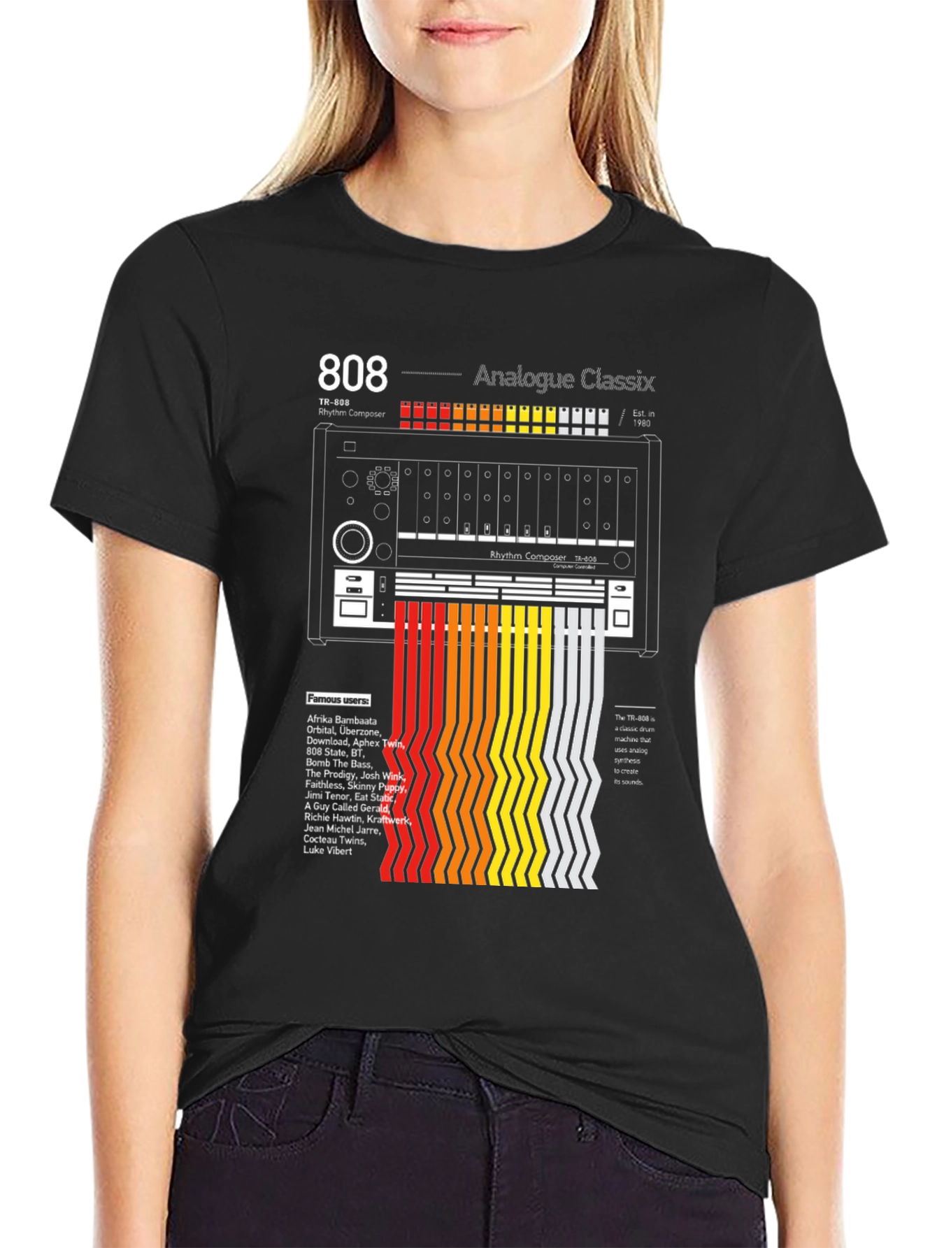 808 Analogue Classix T-Shirt: Rhythm Composer Design