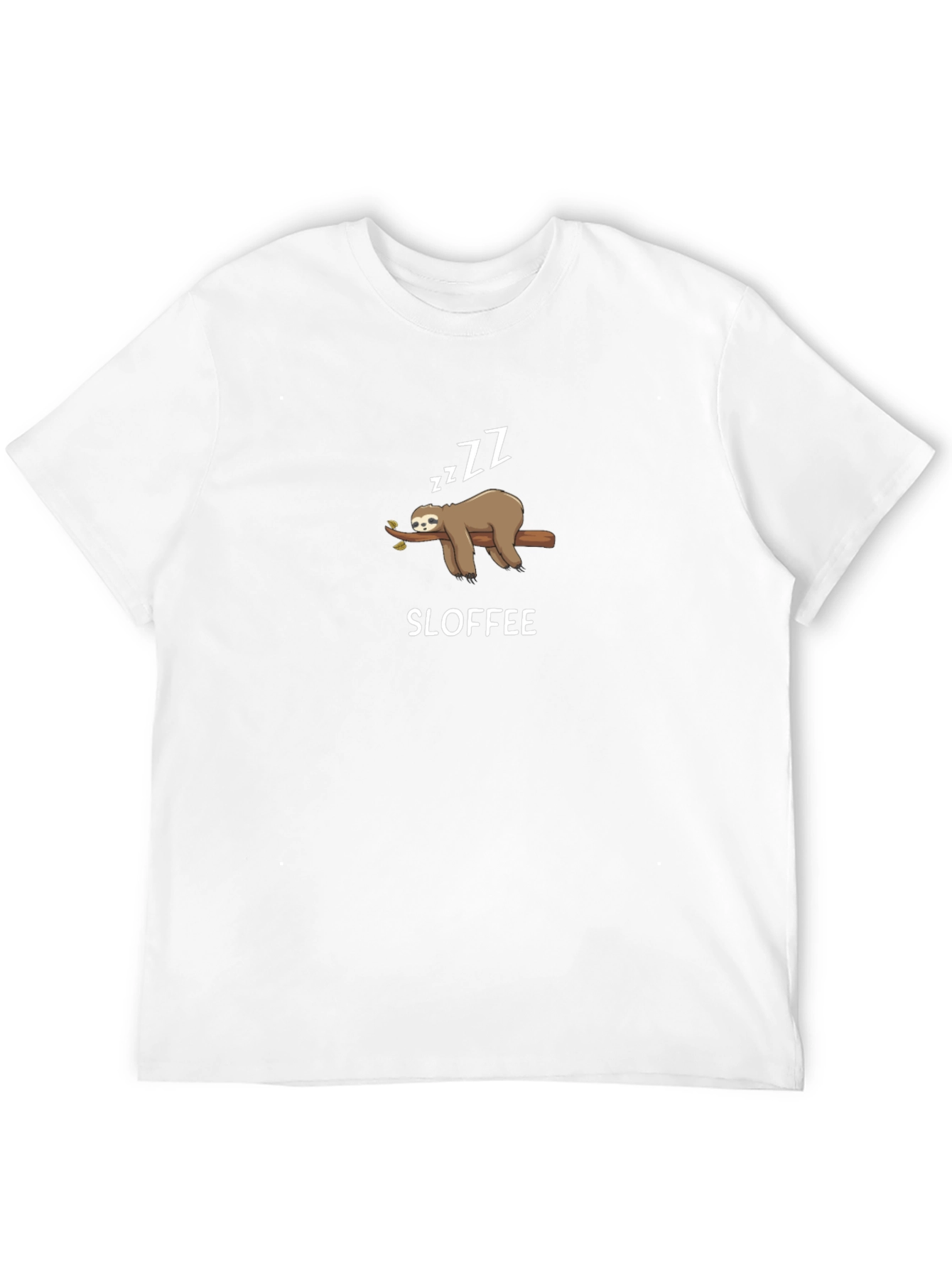 Sloffee Sloth T-Shirt - Funny Lazy Graphic Tee