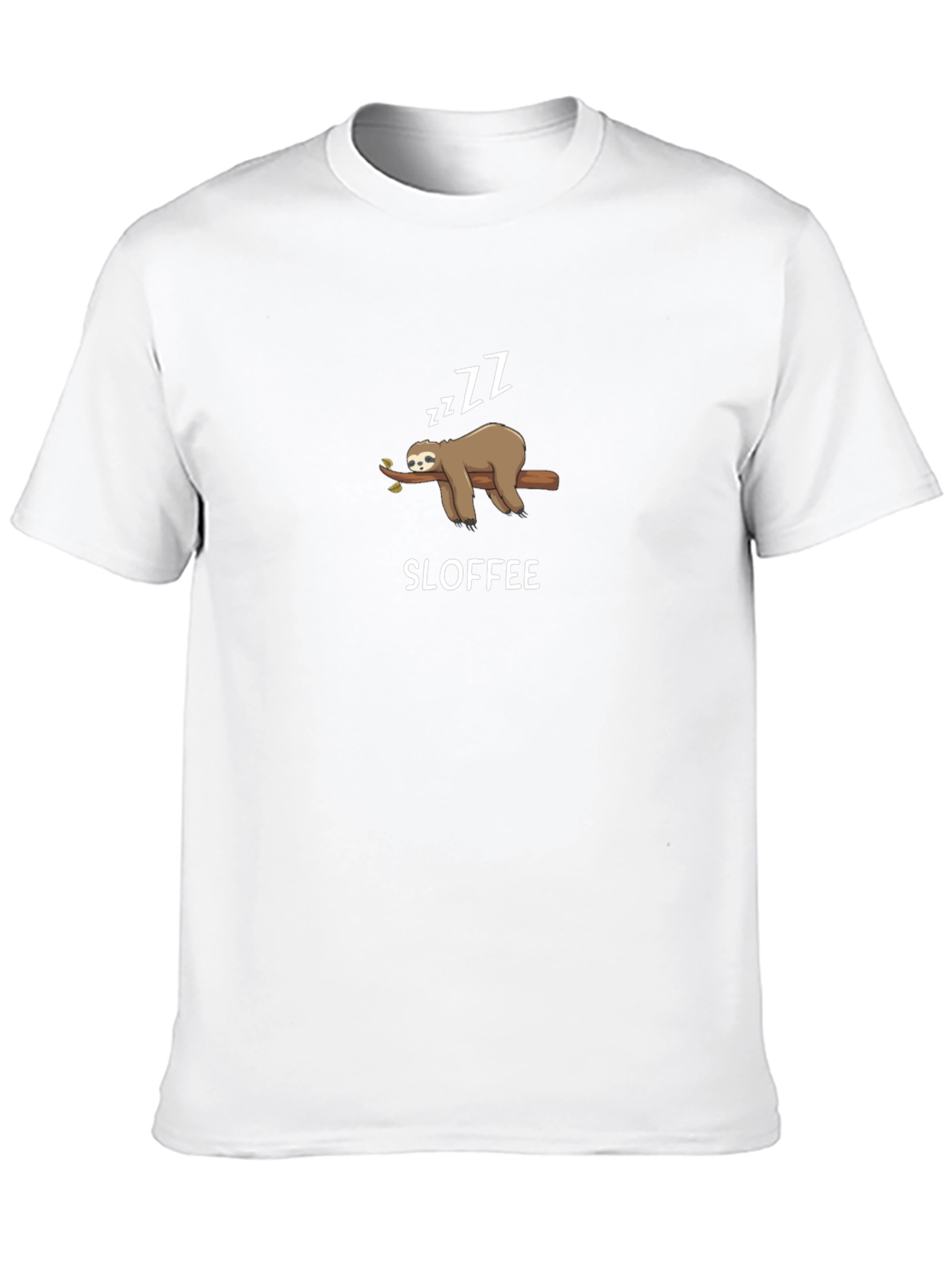 Sloffee Sloth T-Shirt - Funny Lazy Graphic Tee