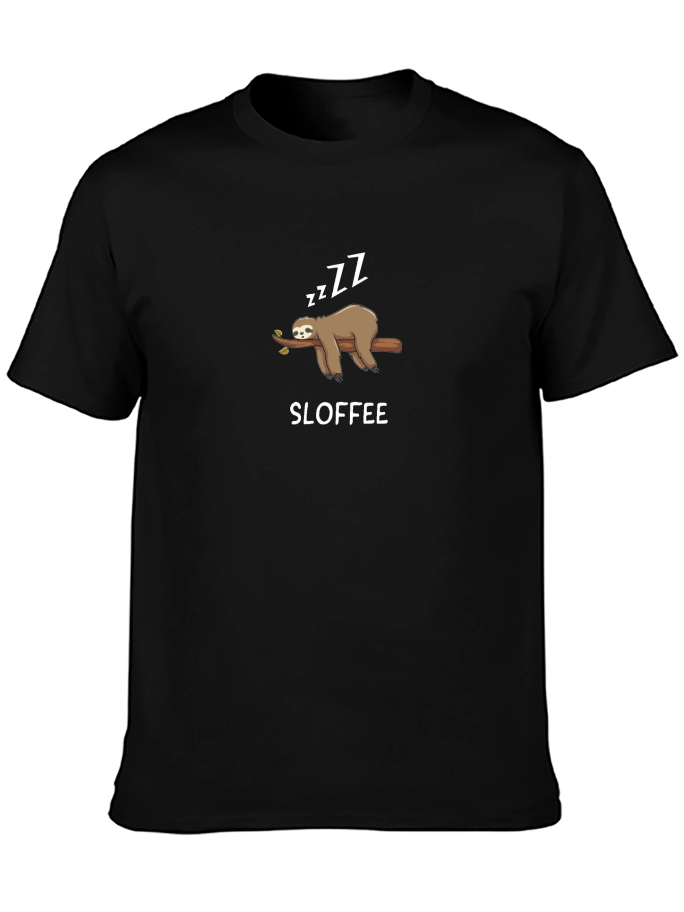 Sloffee Sloth T-Shirt - Funny Lazy Graphic Tee