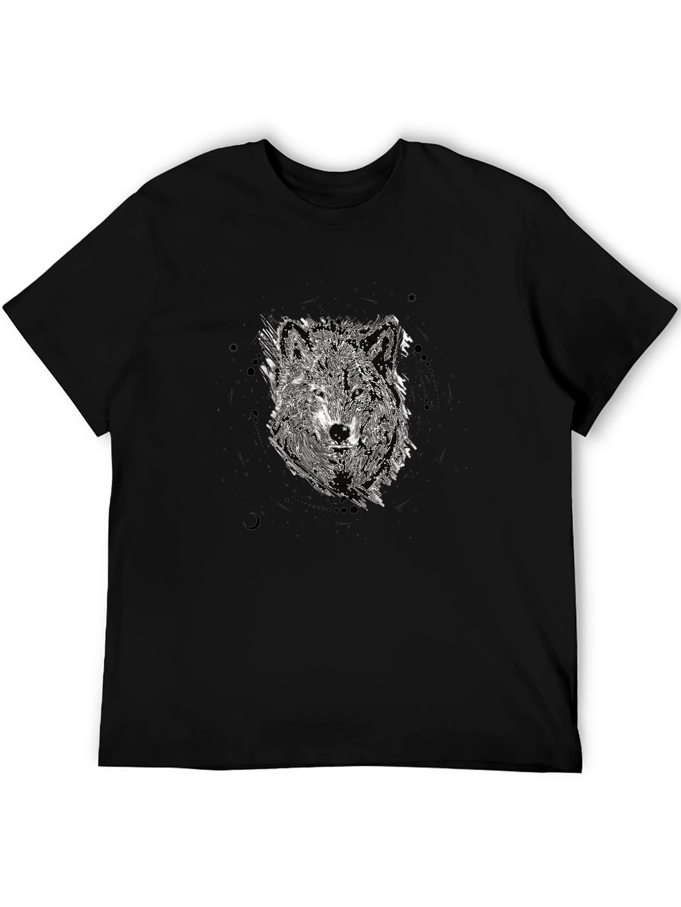 Wolf Graphic Black T-Shirt
