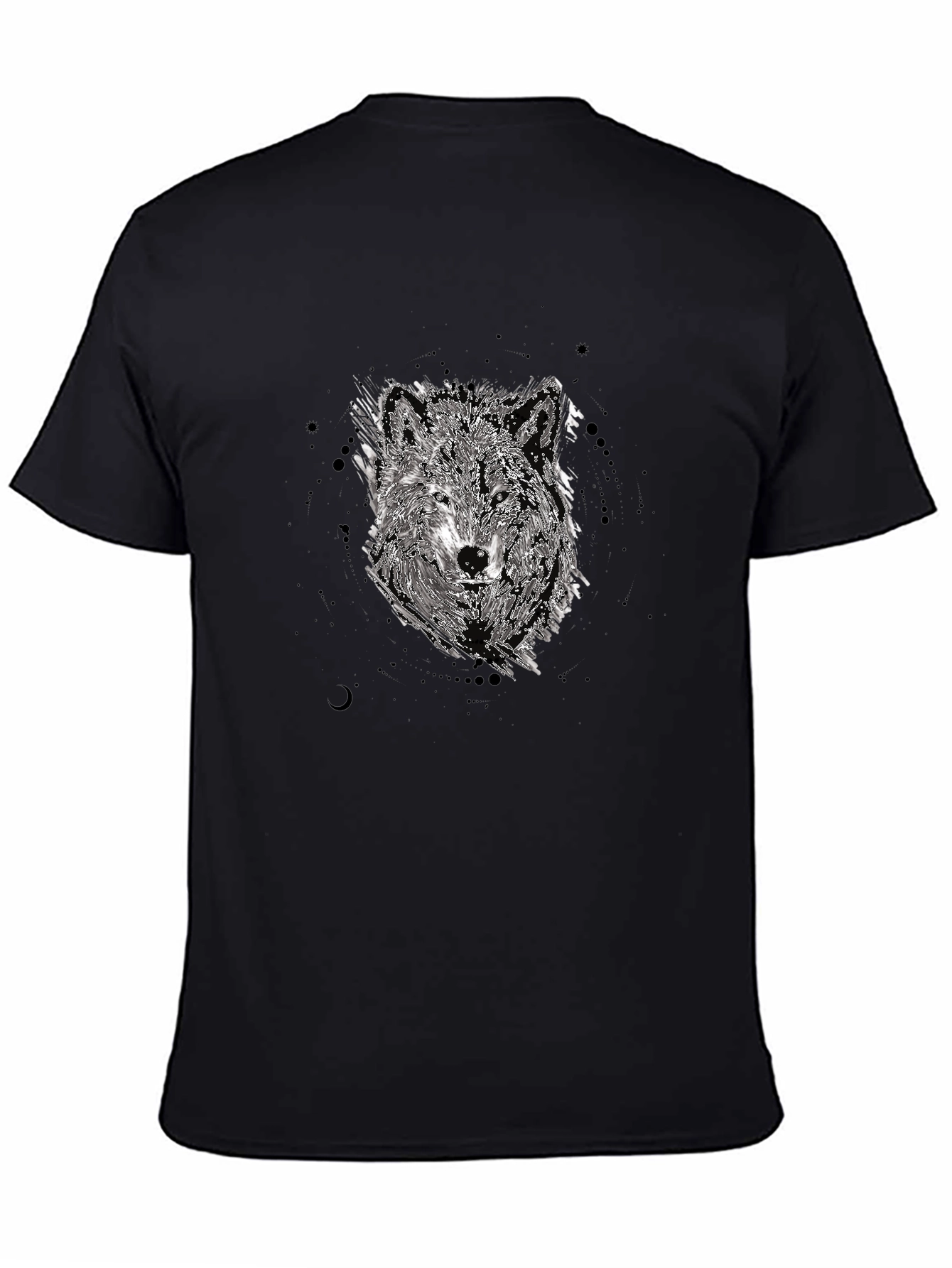 Wolf Graphic Black T-Shirt