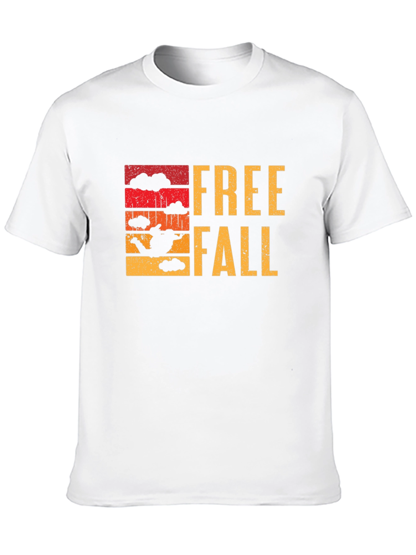 Freefall Skydive Graphic T-Shirt - Black Cotton Tee