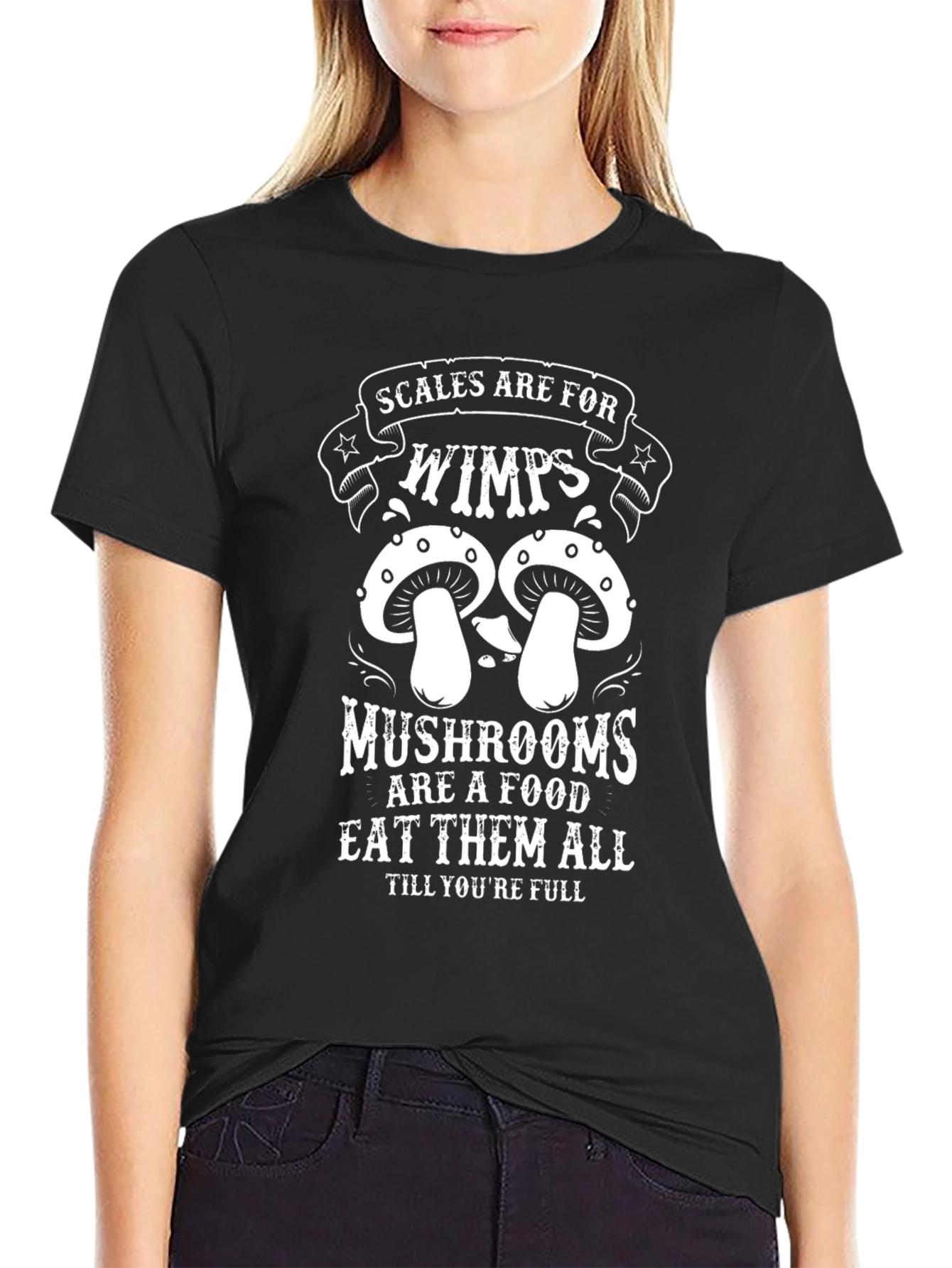 Scales are for Wimps Mushroom T-Shirt