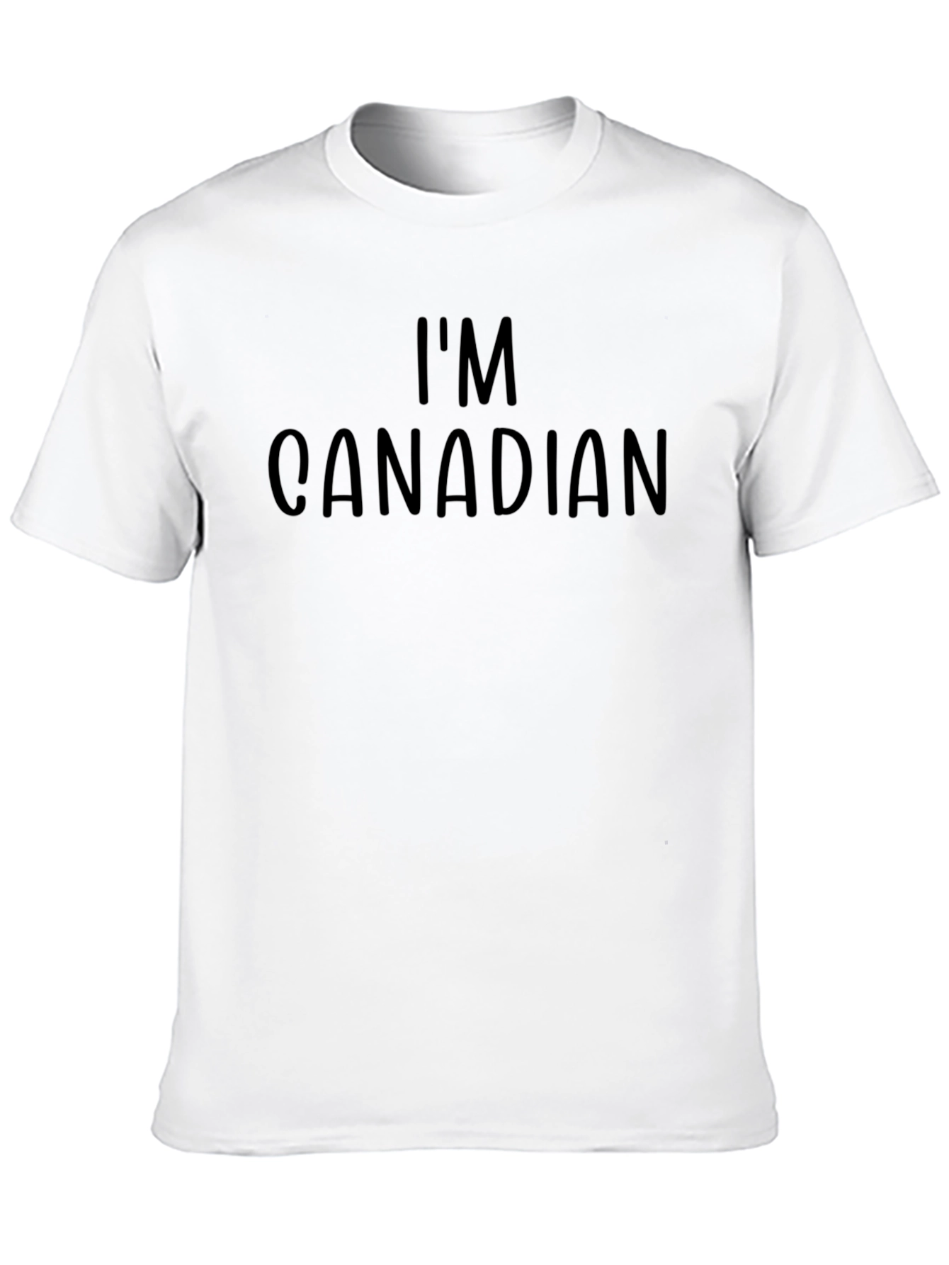 Im Canadian T-Shirt Black Crew Neck