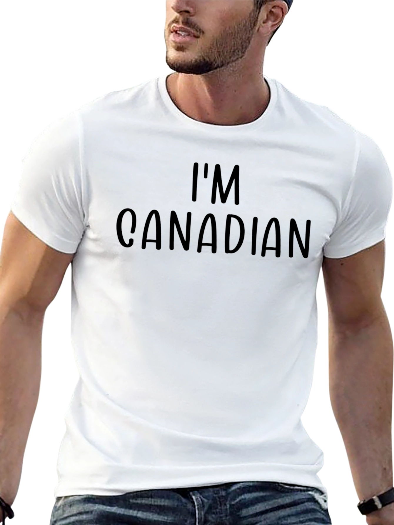Im Canadian T-Shirt Black Crew Neck