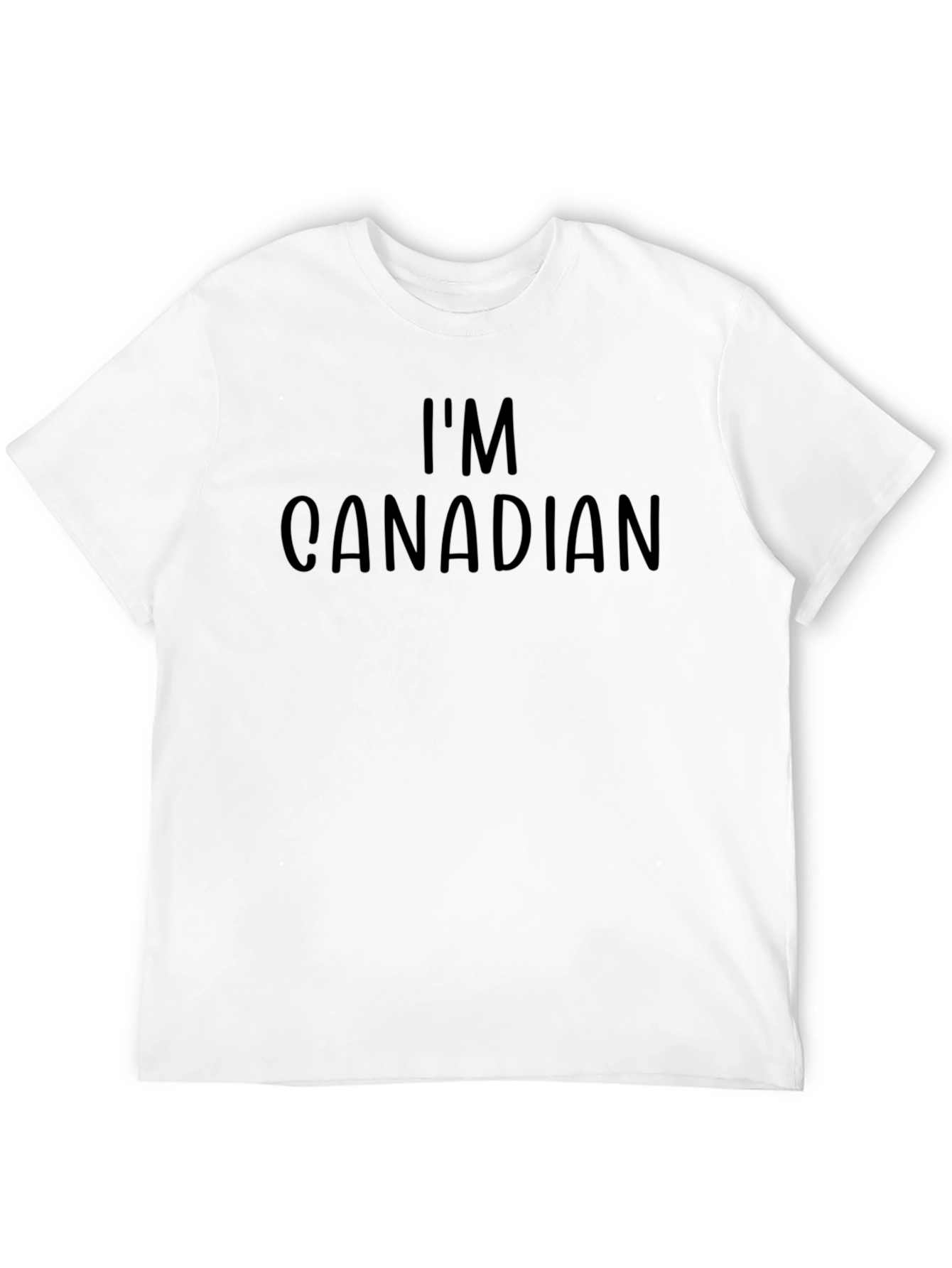 Im Canadian T-Shirt Black Crew Neck