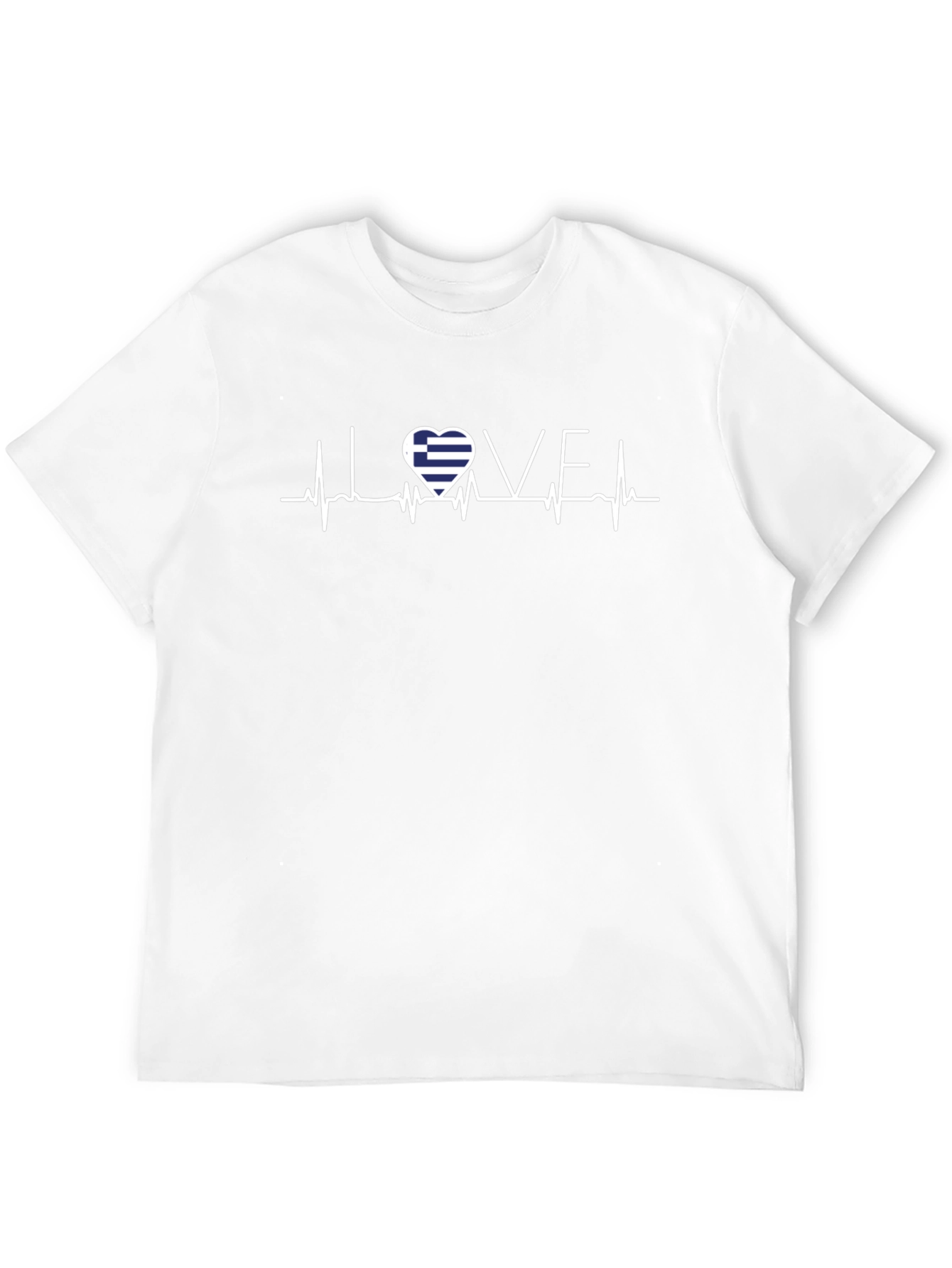 Love Greece Heartbeat T-Shirt
