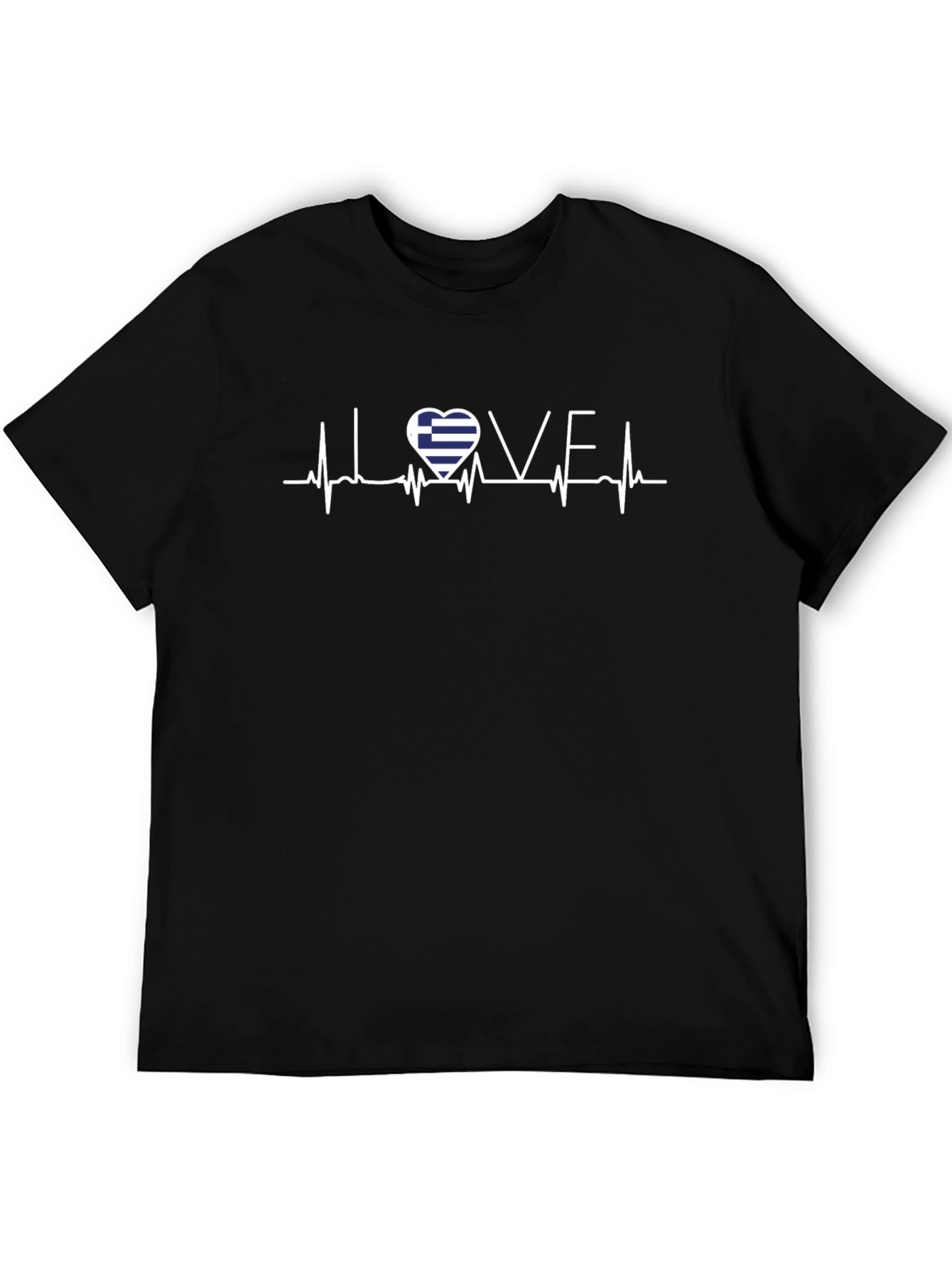 Love Greece Heartbeat T-Shirt