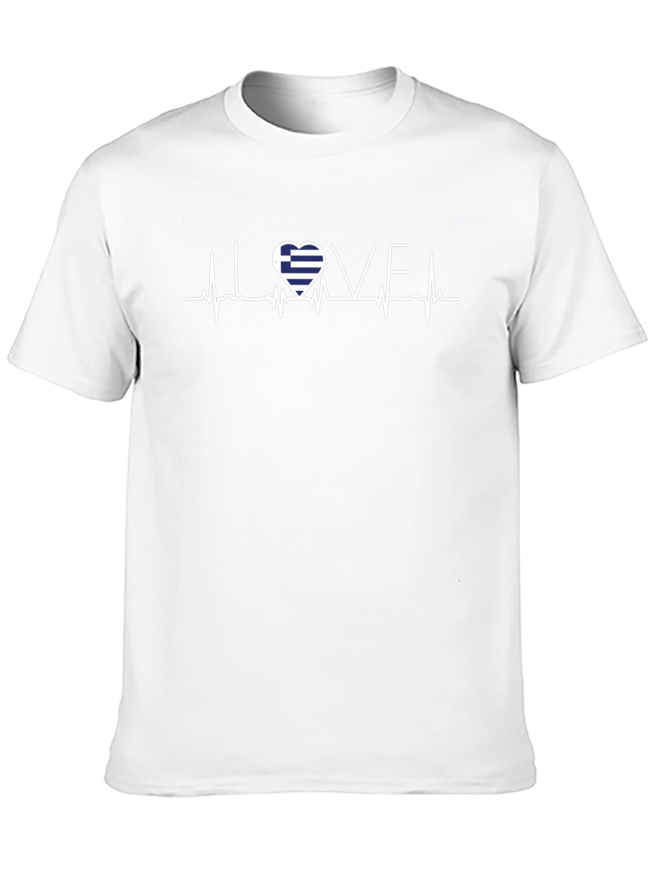 Love Greece Heartbeat T-Shirt