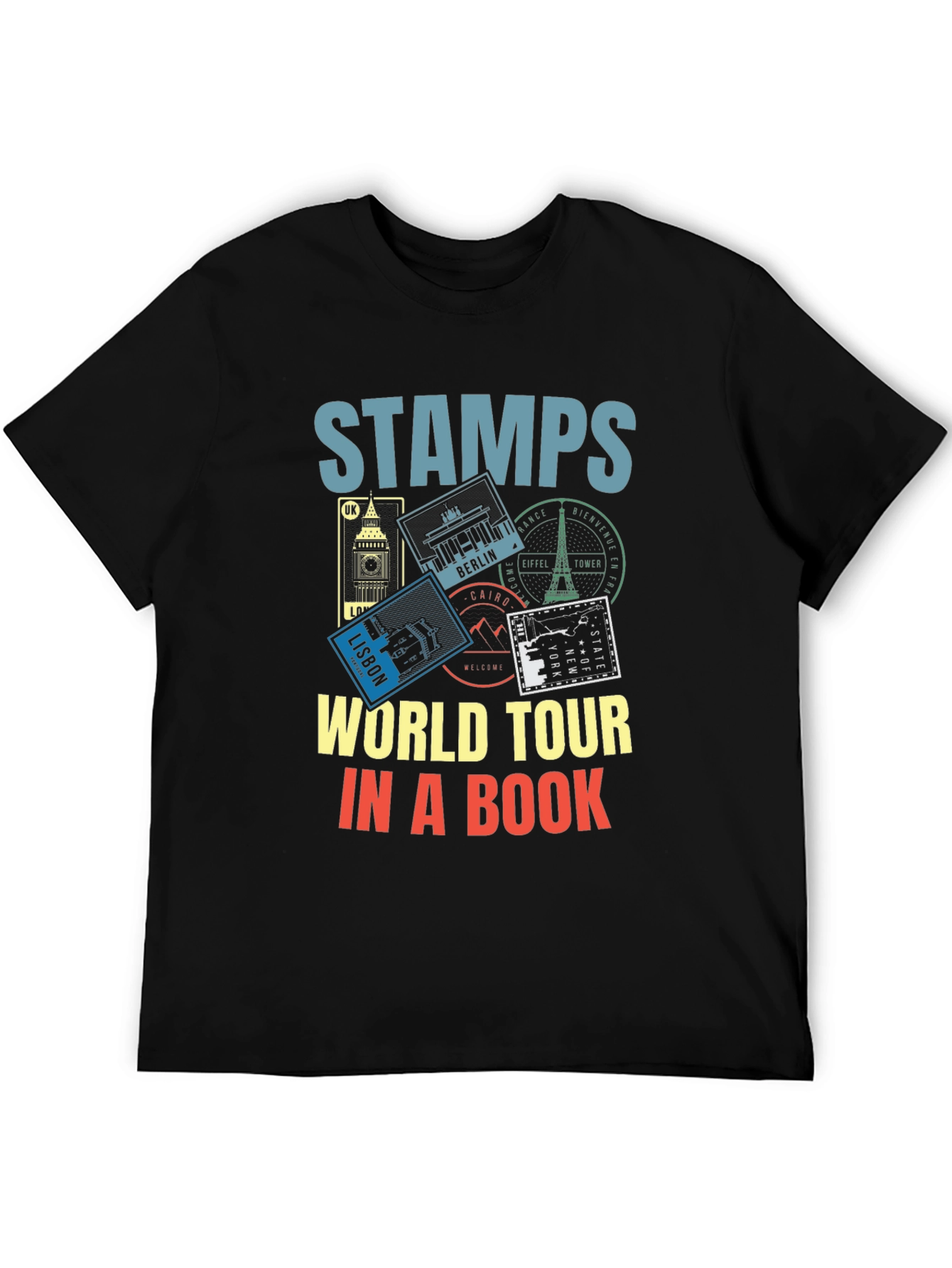 Stamps World Tour T-Shirt - Travel Souvenir Tee