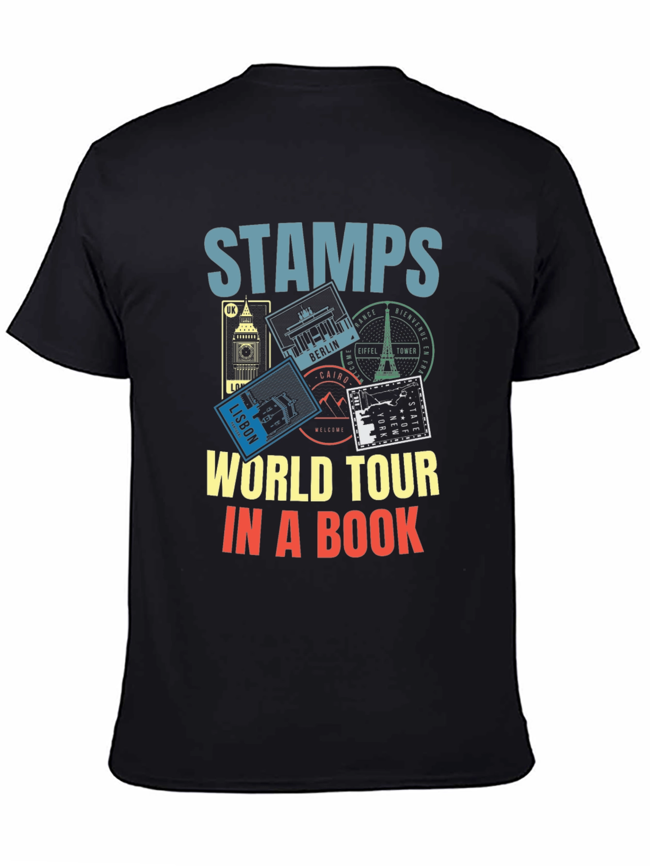 Stamps World Tour T-Shirt - Travel Souvenir Tee