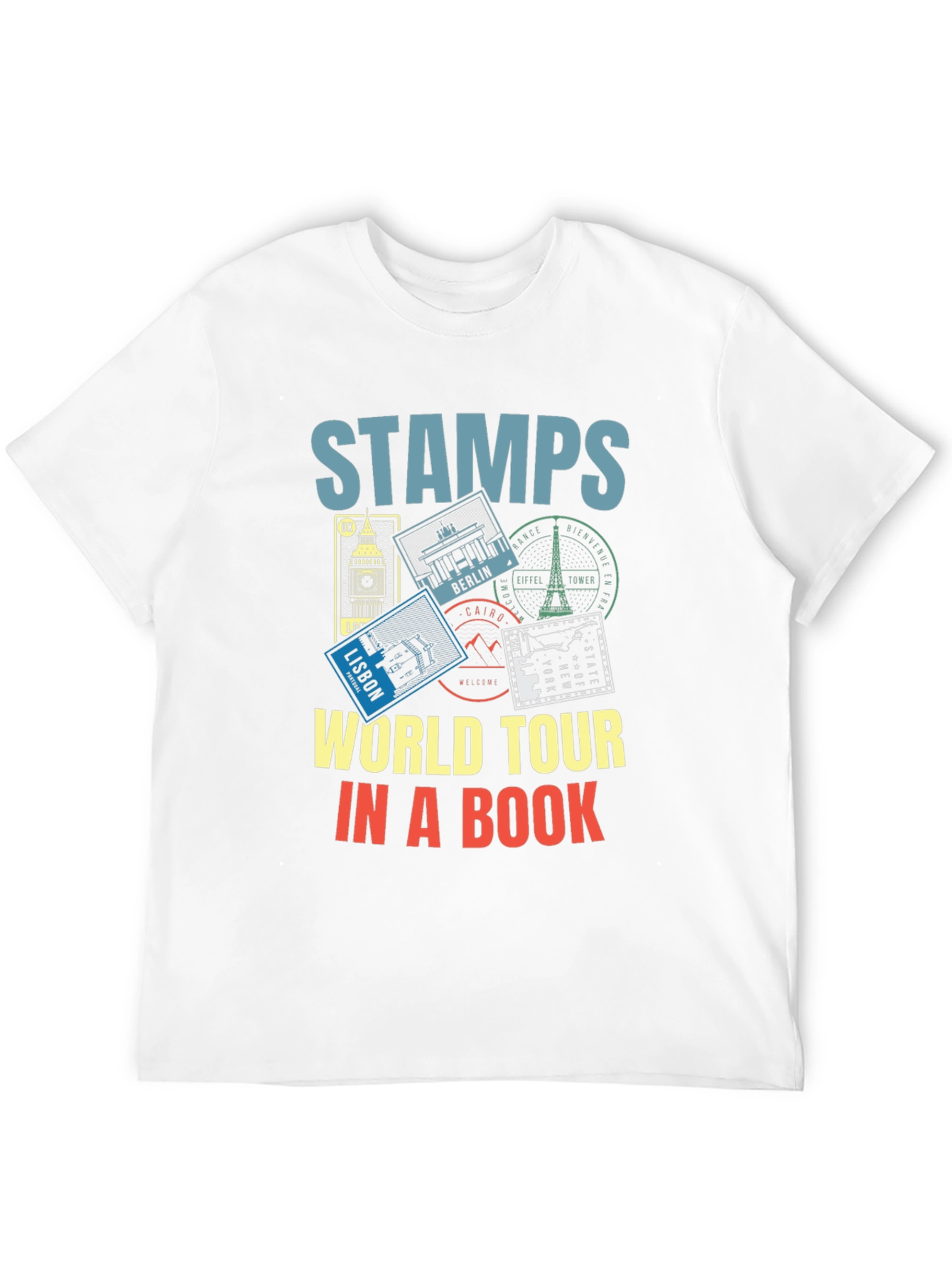 Stamps World Tour T-Shirt - Travel Souvenir Tee