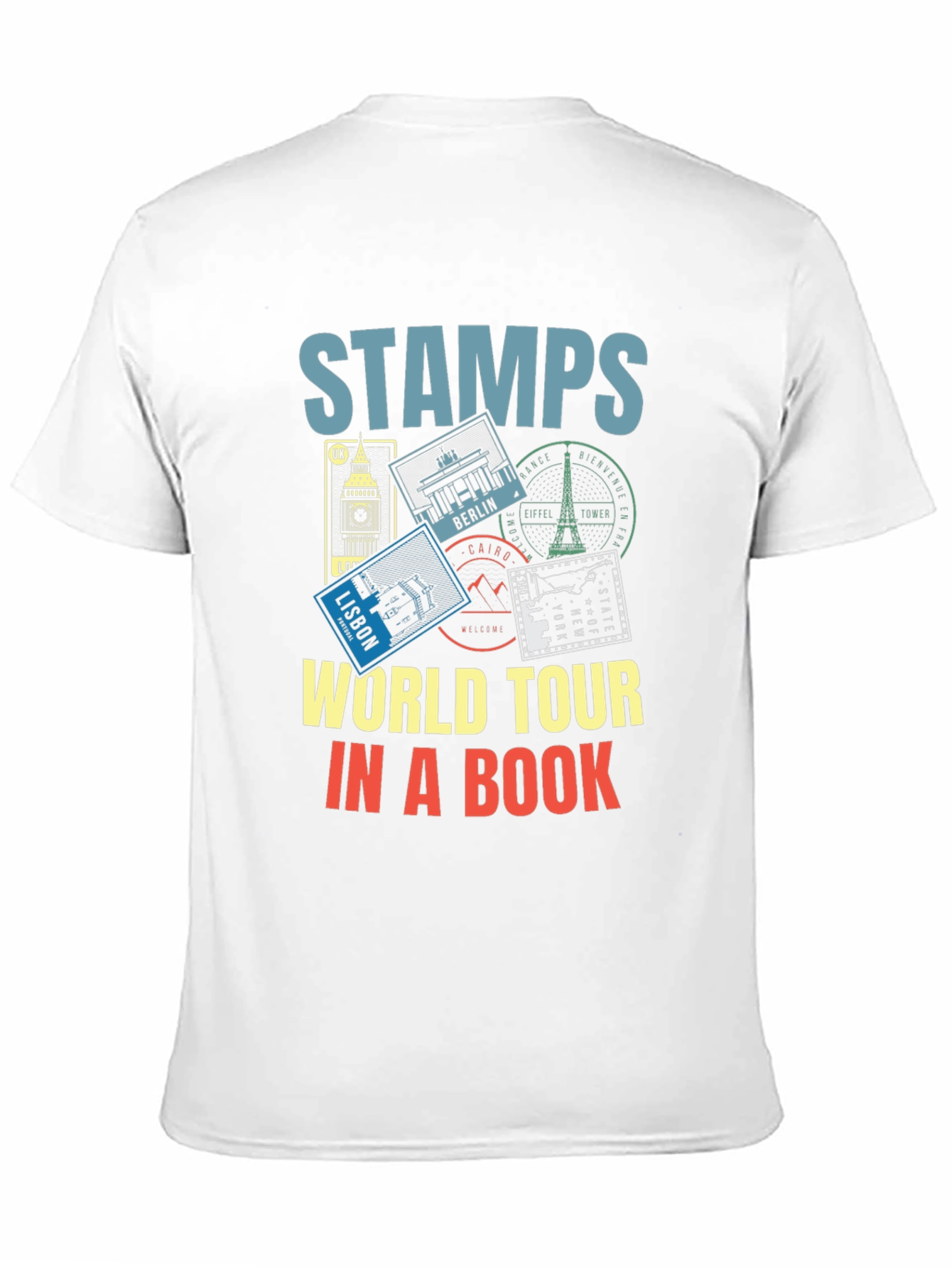 Stamps World Tour T-Shirt - Travel Souvenir Tee