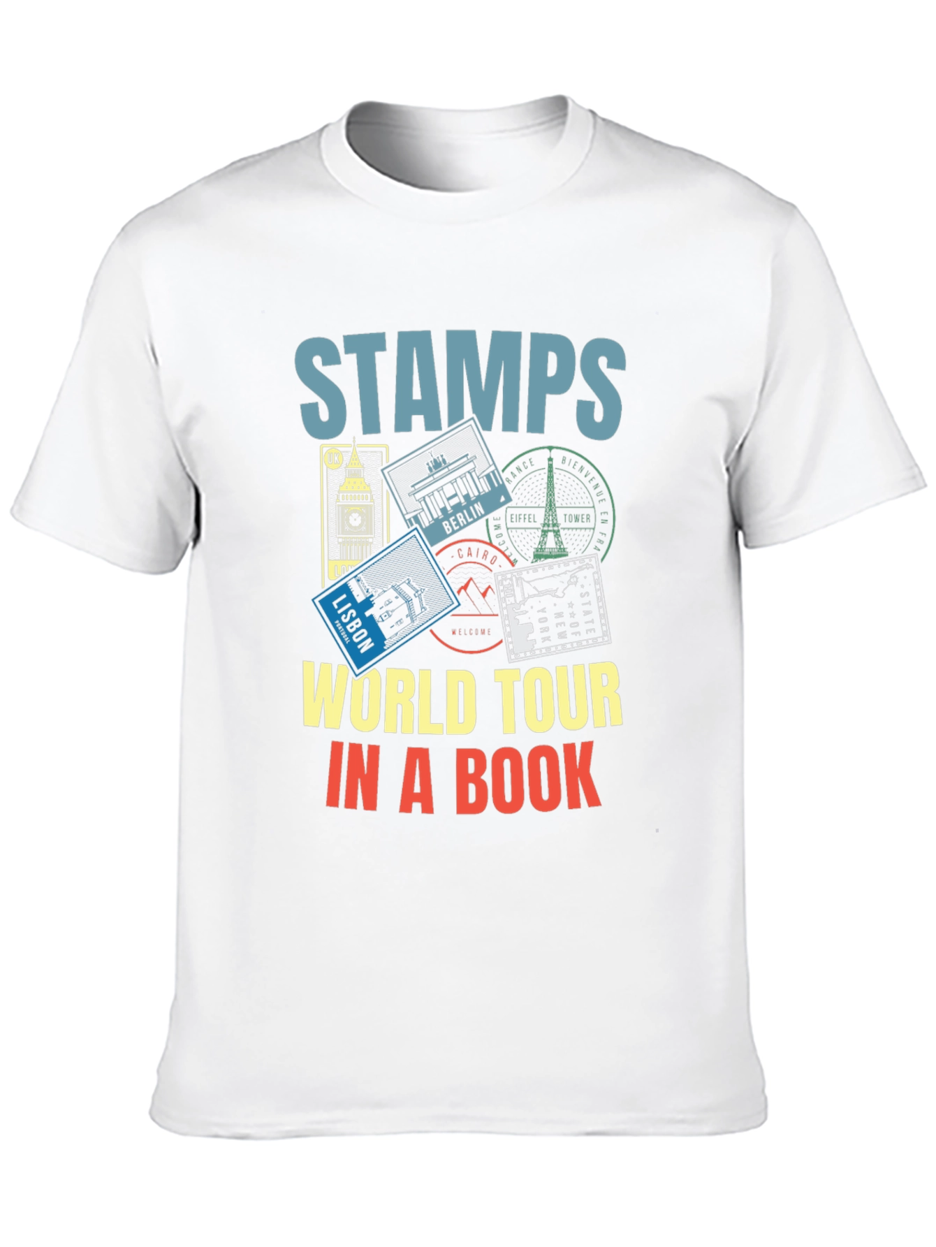 Stamps World Tour T-Shirt - Travel Souvenir Tee